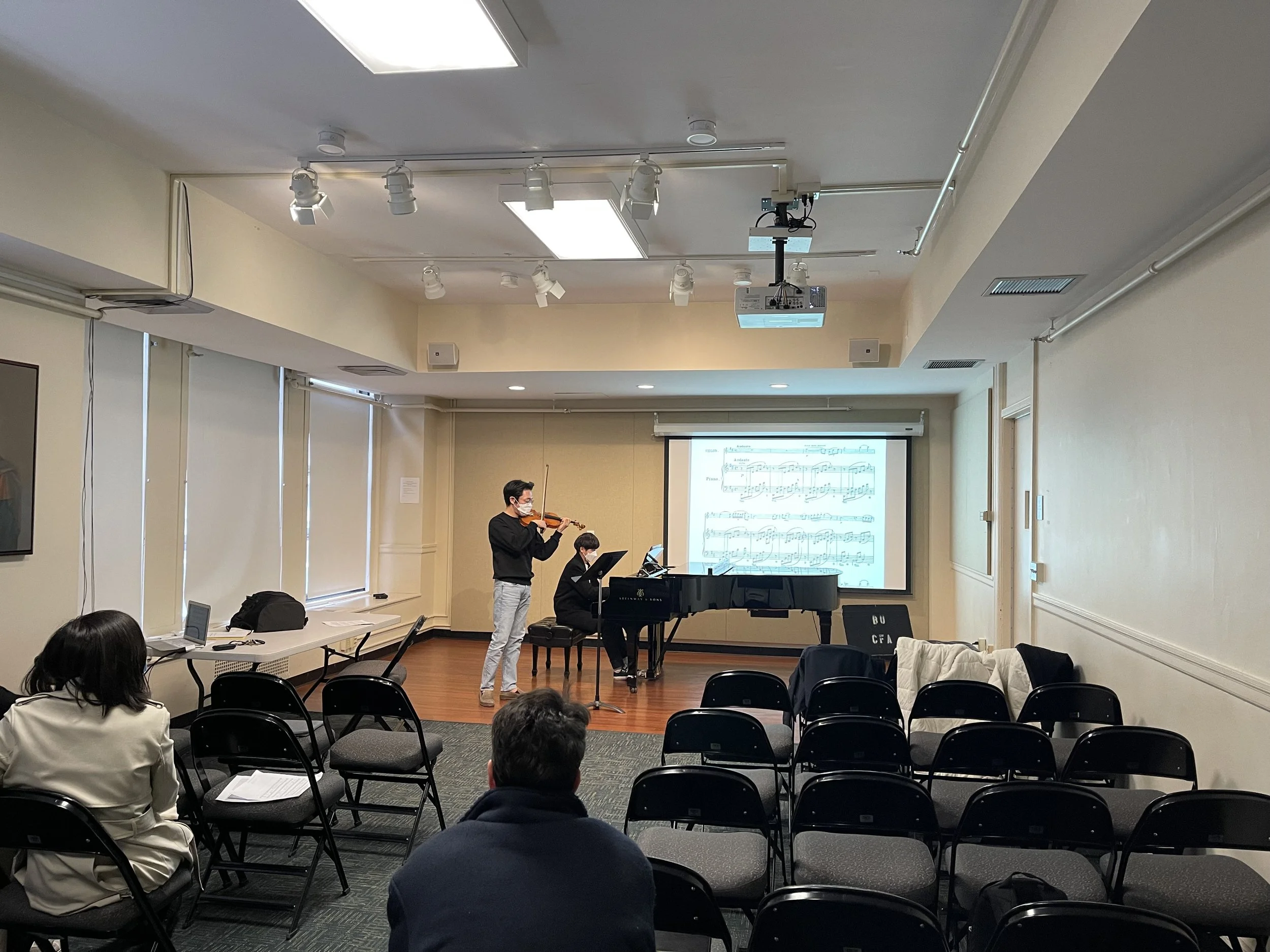  Chamber music class demonstration at Boston University [10/29/2021] 