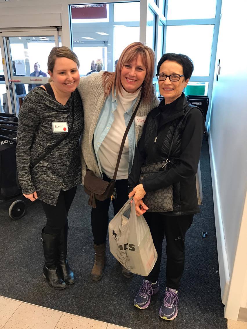 A few of the hard-working case workers!