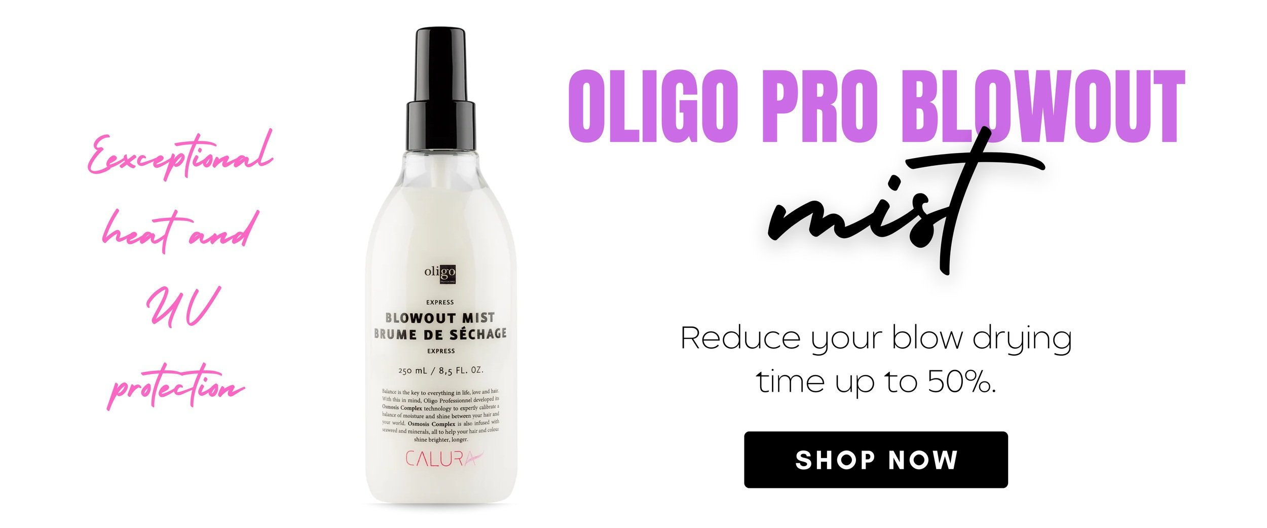 oligo pro blowout mist banner