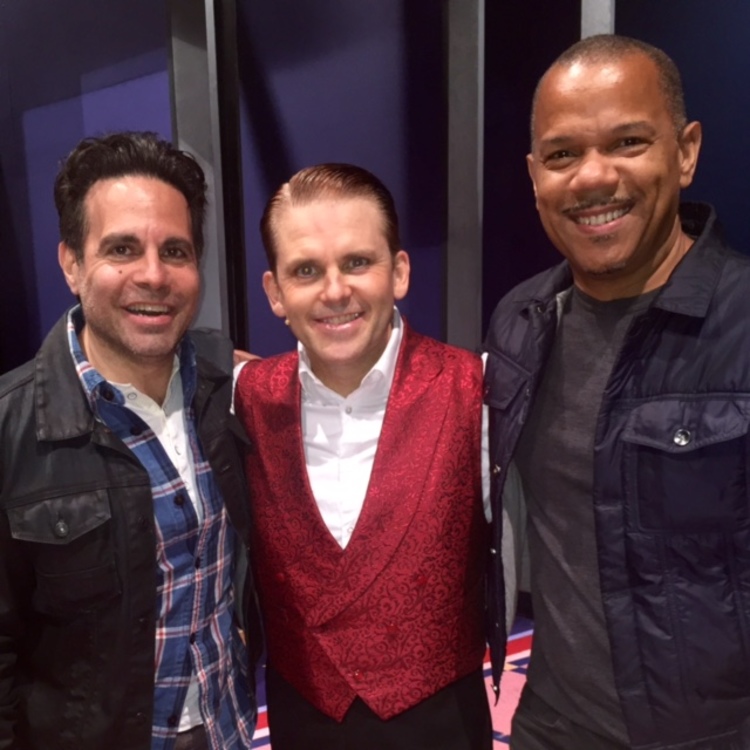 Mario Cantone and Jerry Dixon with Robert Creighton