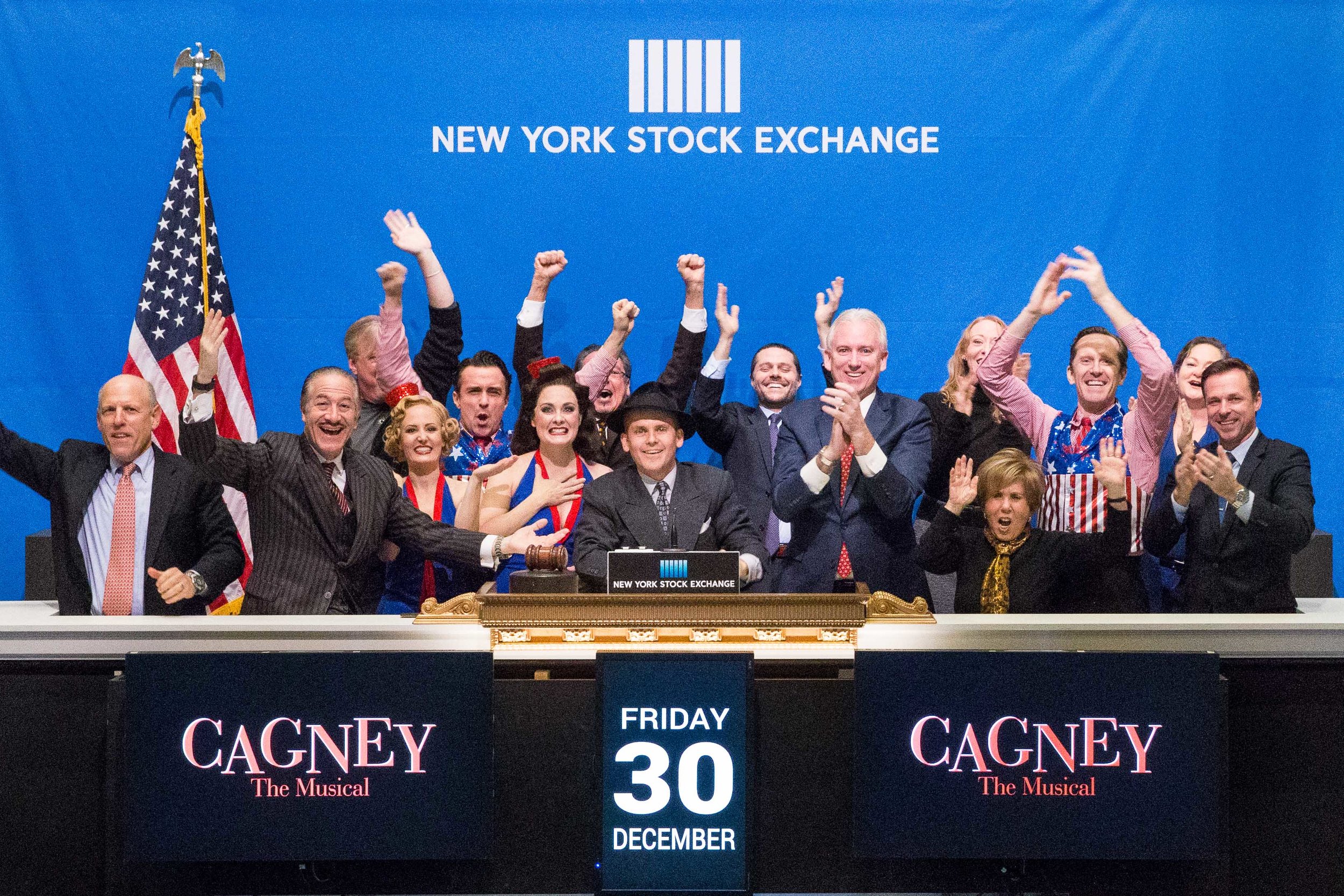 CAGNEY gathers at New York Stock Exchange to ring closing bell