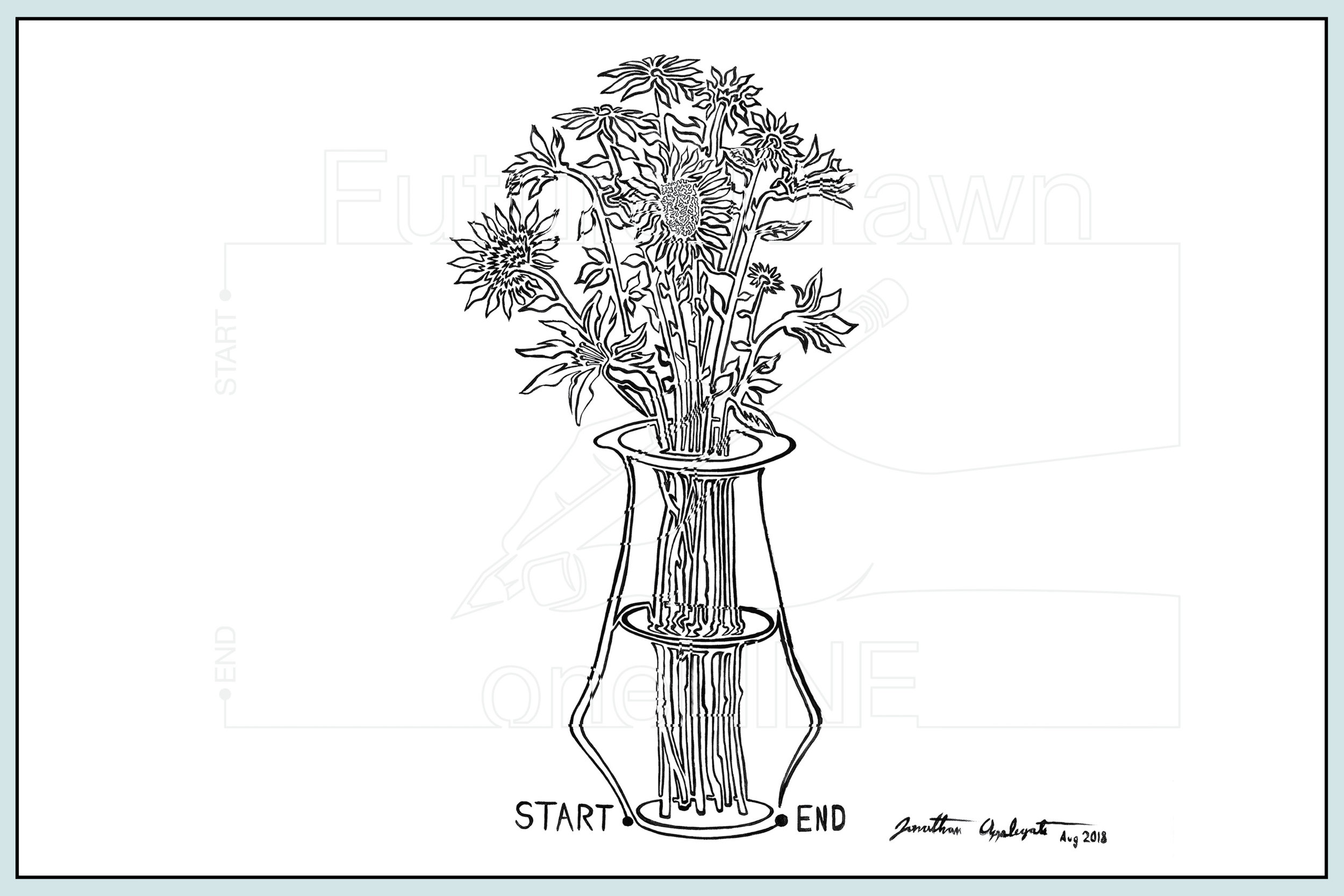 Web- Vase of Flowers #2 Acrylic on Canvas- oneLINE Future Drawn Applegate.jpg