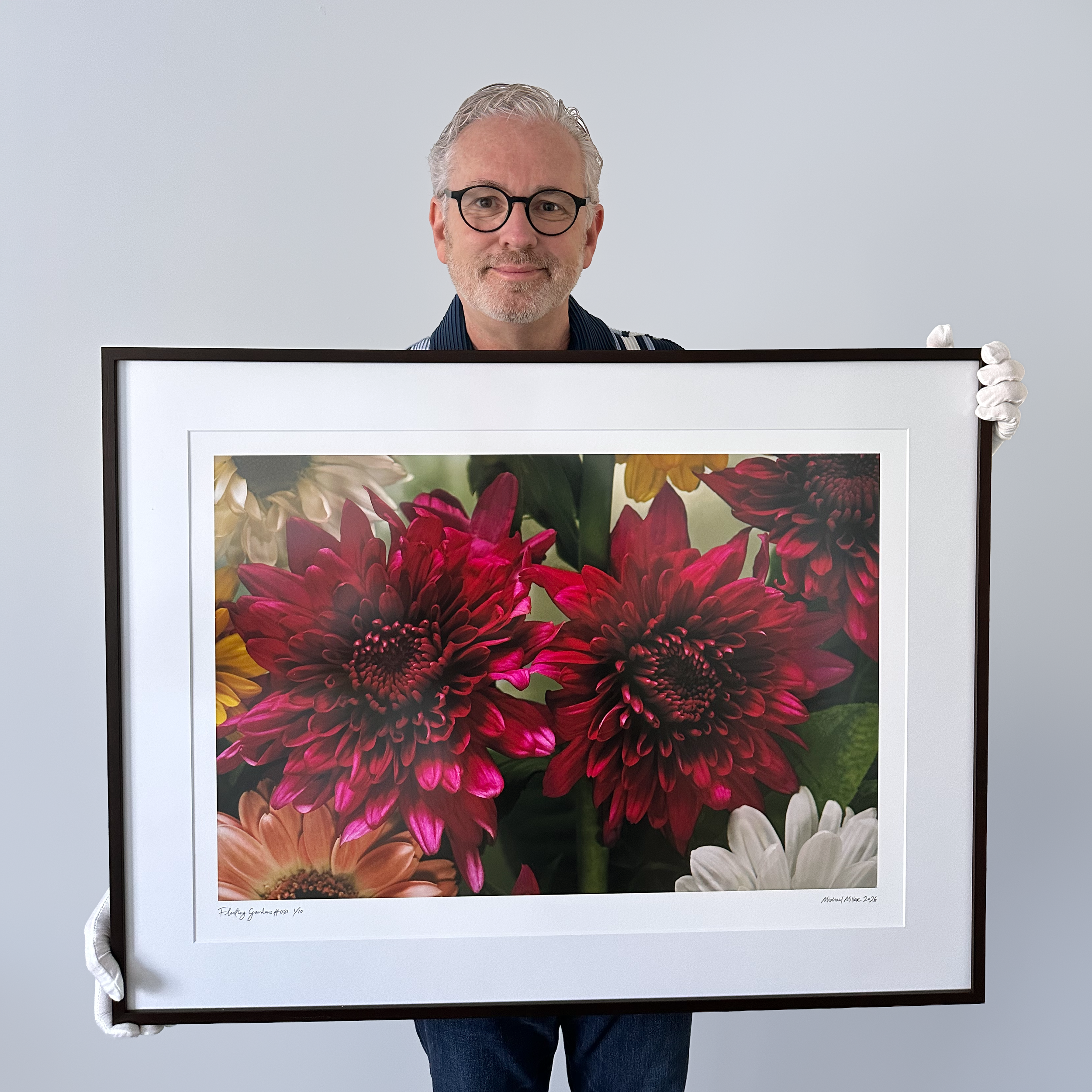 Framed image from the floating garden series