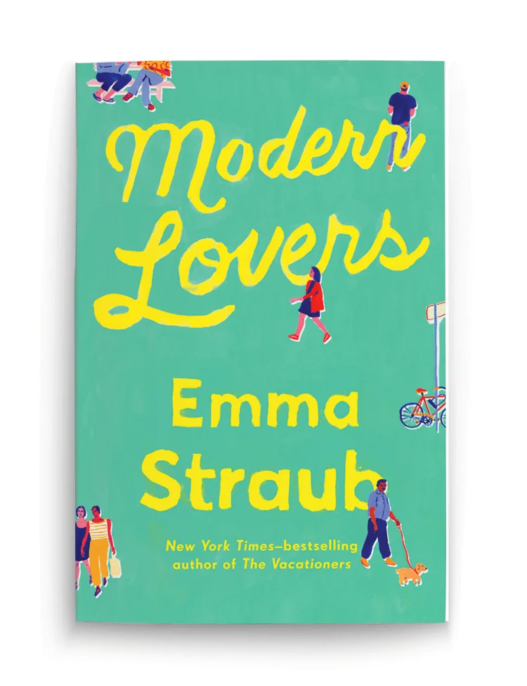 Cover illustration for Emma Straub's newest novel, Modern Lovers, published by Riverhead Books