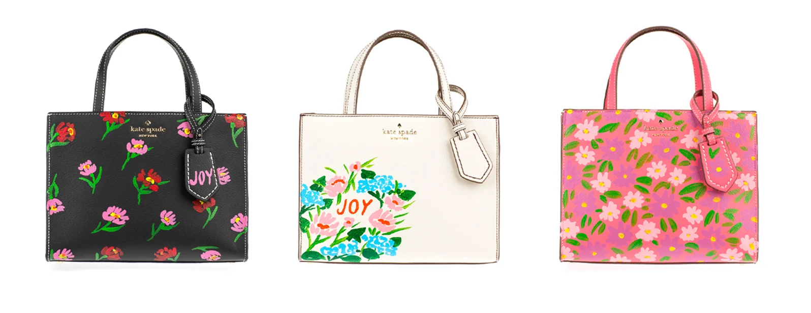 Kate Spade — hand-painted bags for the Bloom Bloom campaign