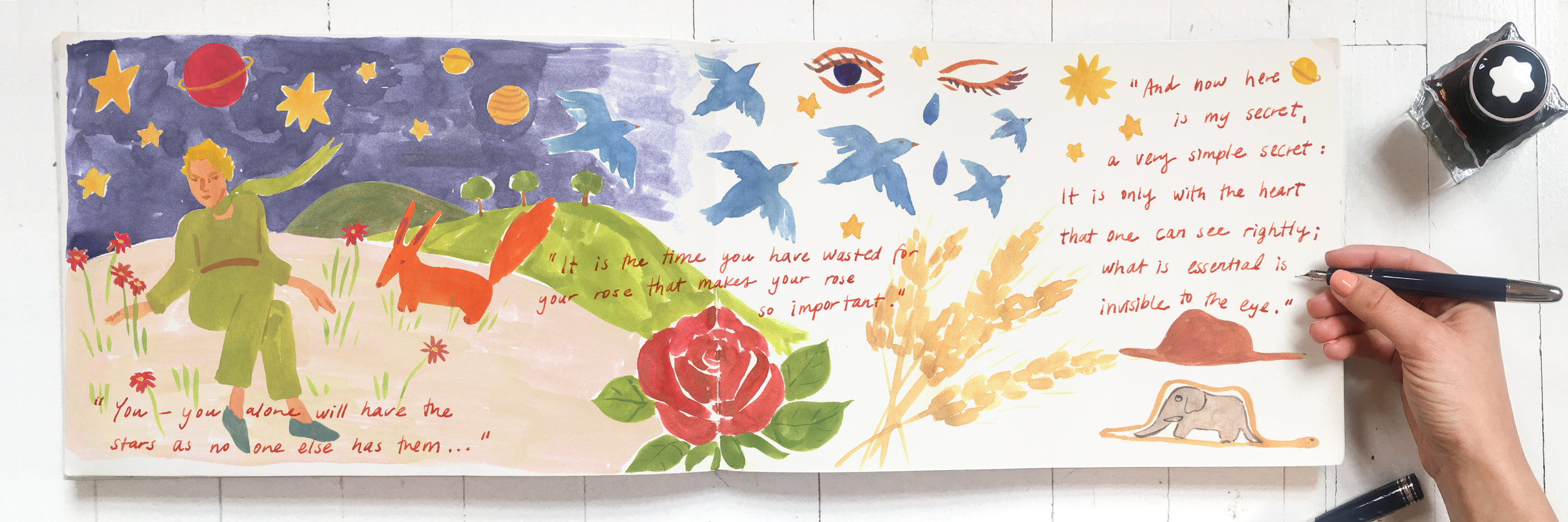 Promotional piece for The Little Price collaboration with MontBlanc