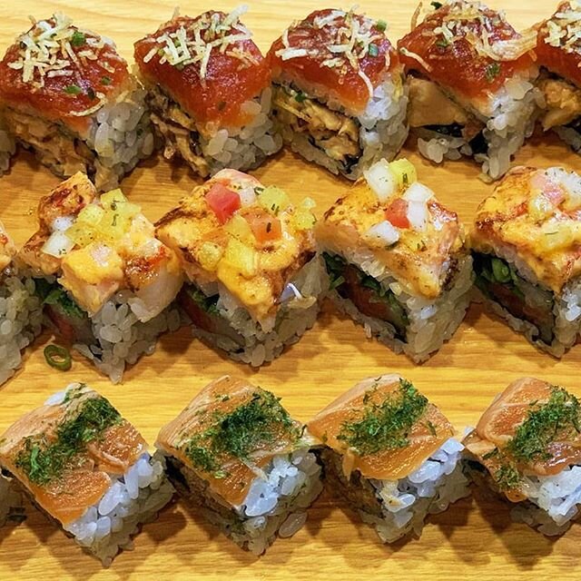 Rollin' out sushi until 8pm! Order online now 🍣🍣🍣