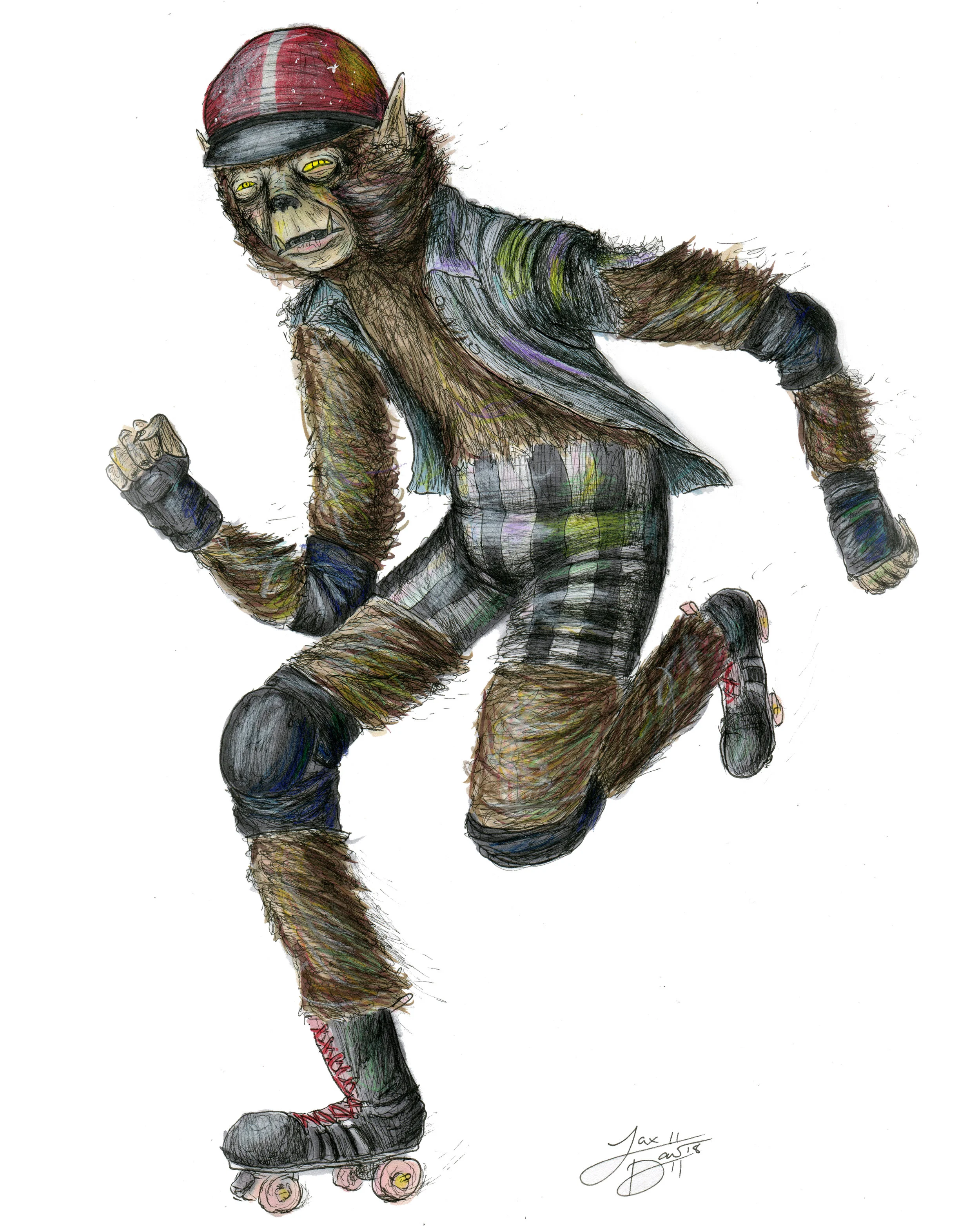Roller Derby Wolfman