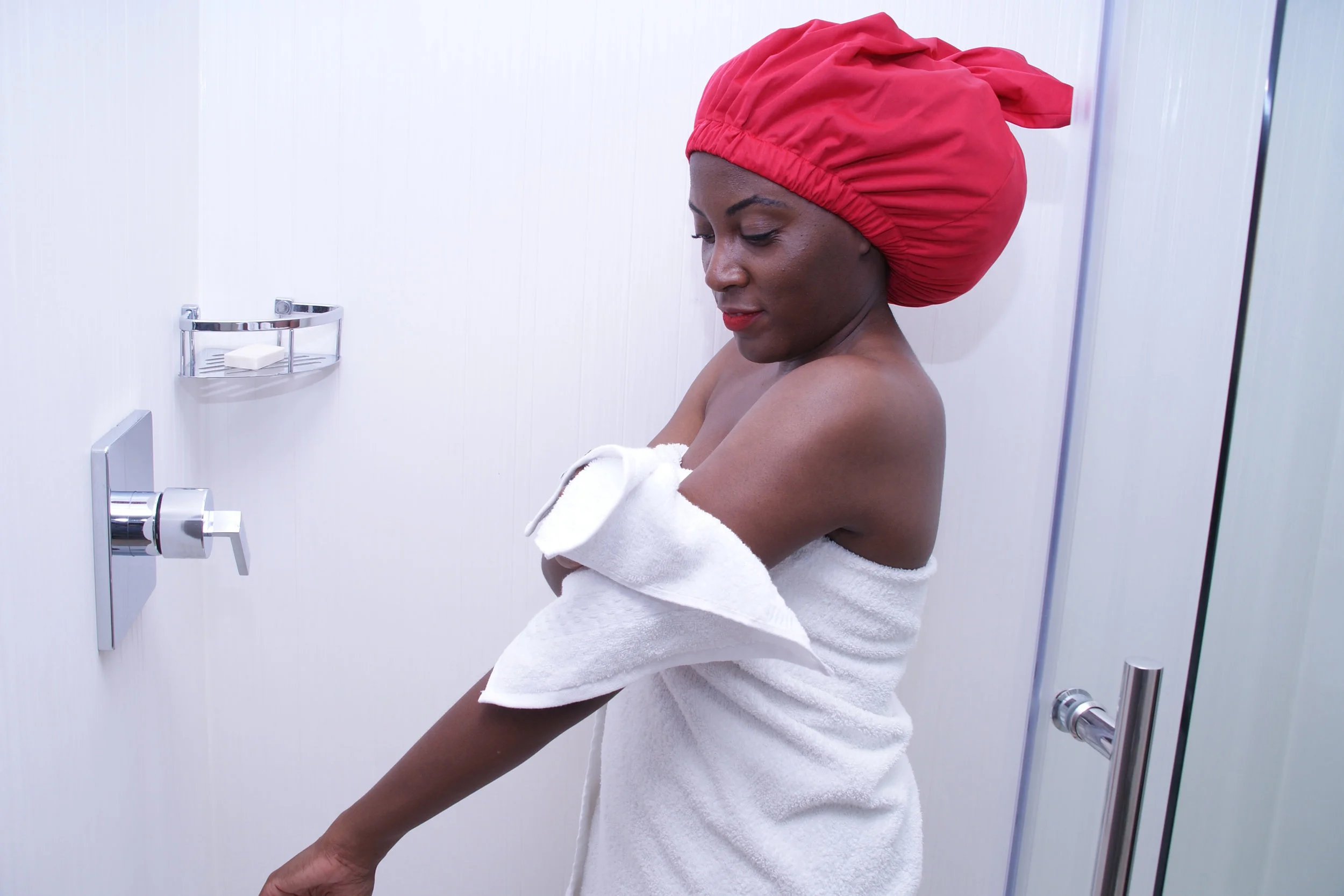 Theodore Vernell, Custom Fit Shower Cap, The Mane Point, Shower cap