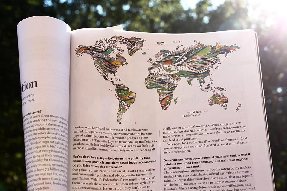 Editorial illustration for 'Spirituality & Health' magazine
