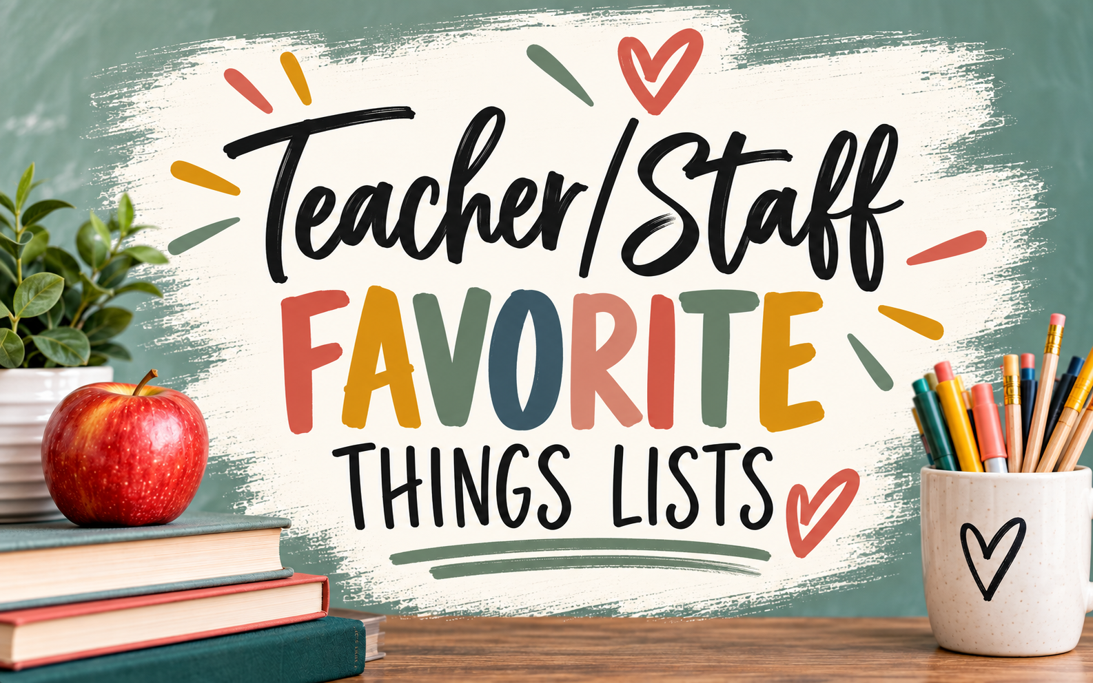 Teacher/Staff Favorite Things!