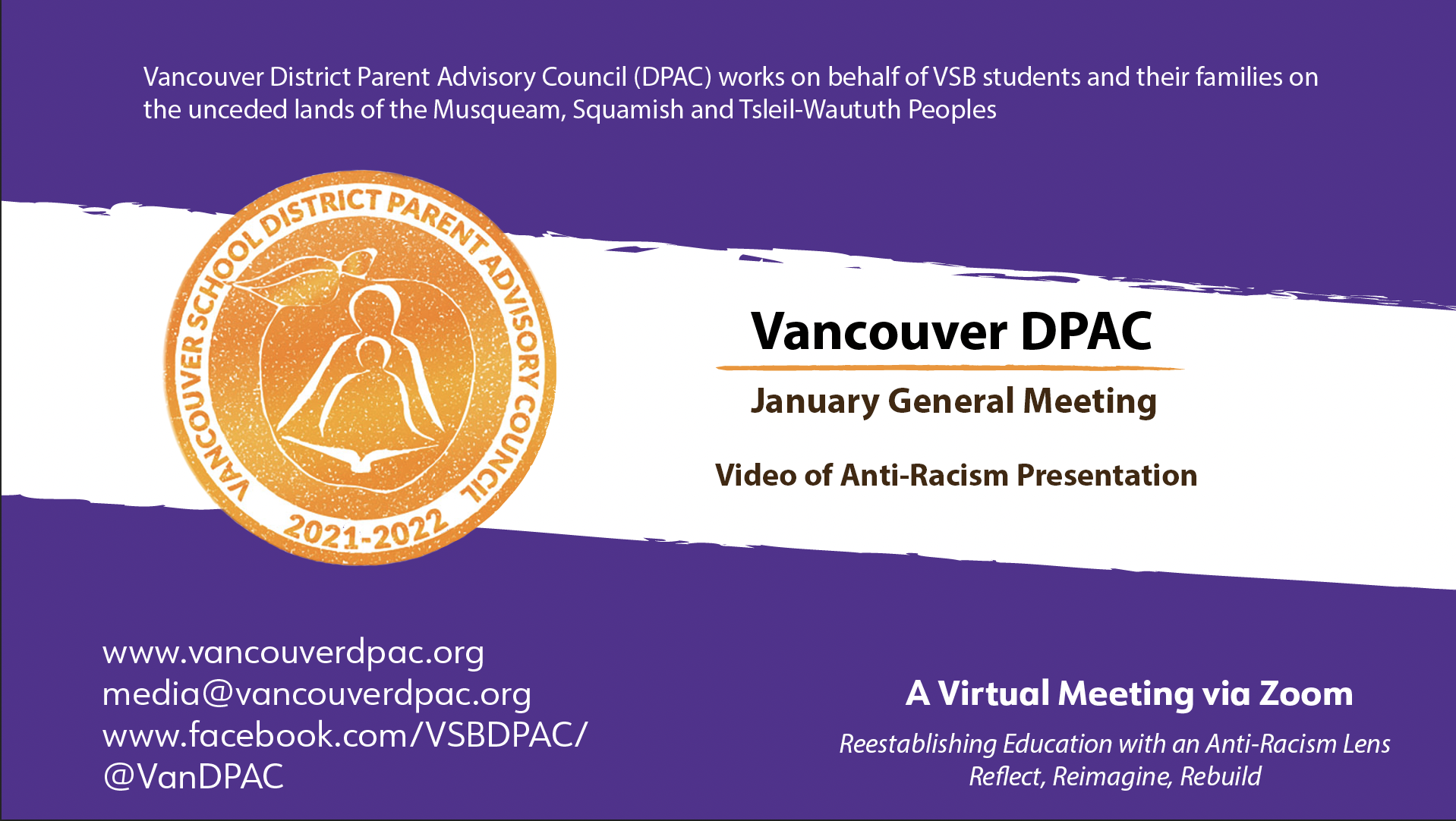 AntiRacism Work at DPAC and VSB PACs