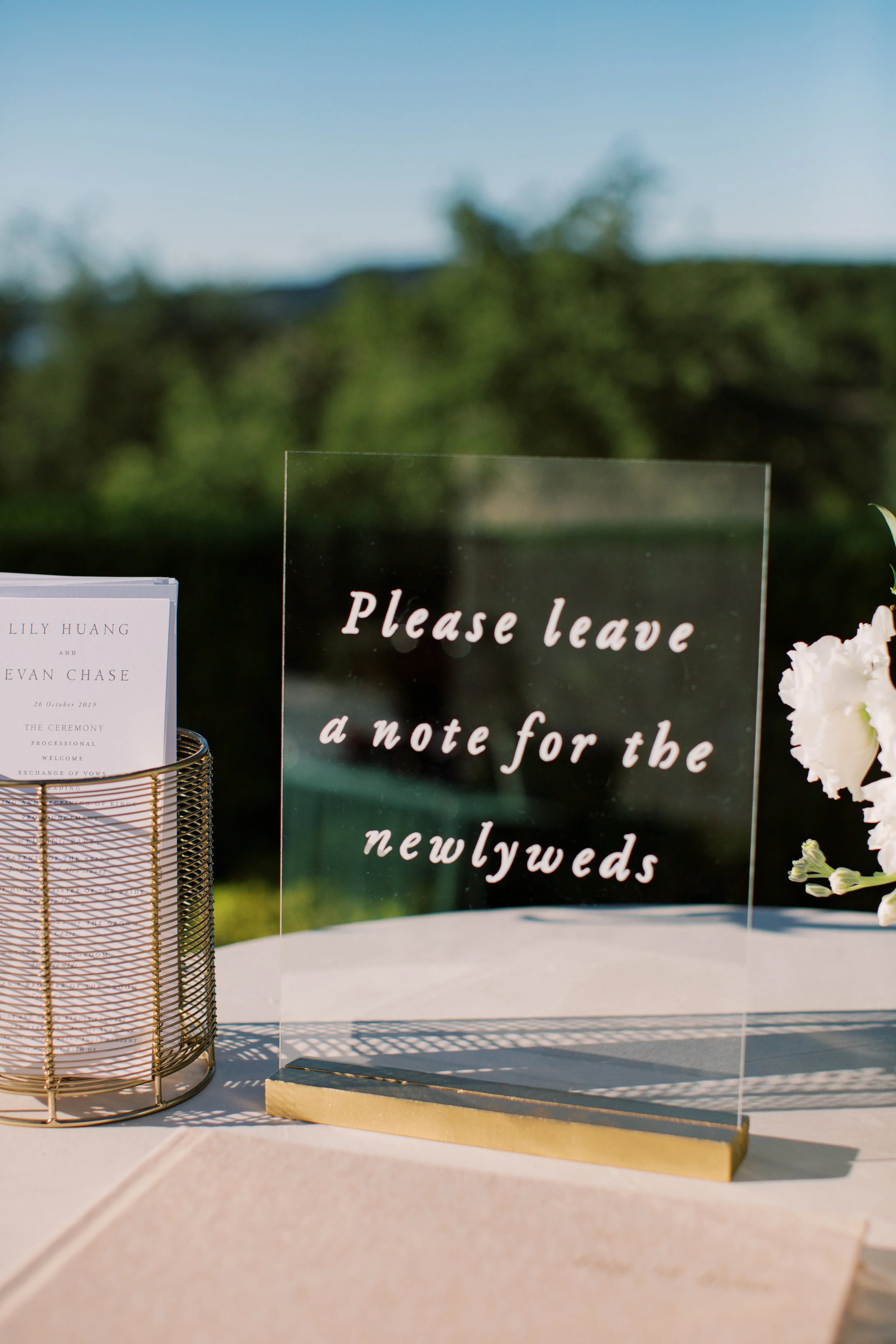 Day-of Signage Options