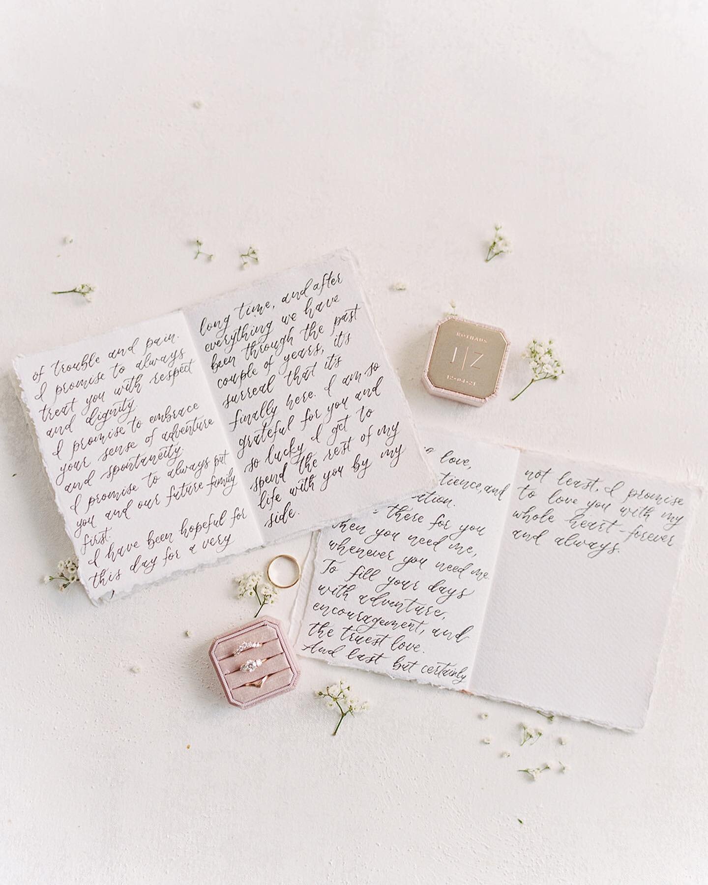 Handwritten vows 🥰

photo &bull; @featherandtwine