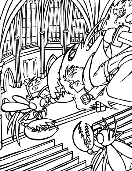 Pg 34 Youth Fights Robots in Church