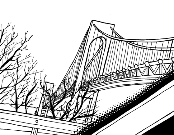 Pg 97 Viewing Bridge from a Car