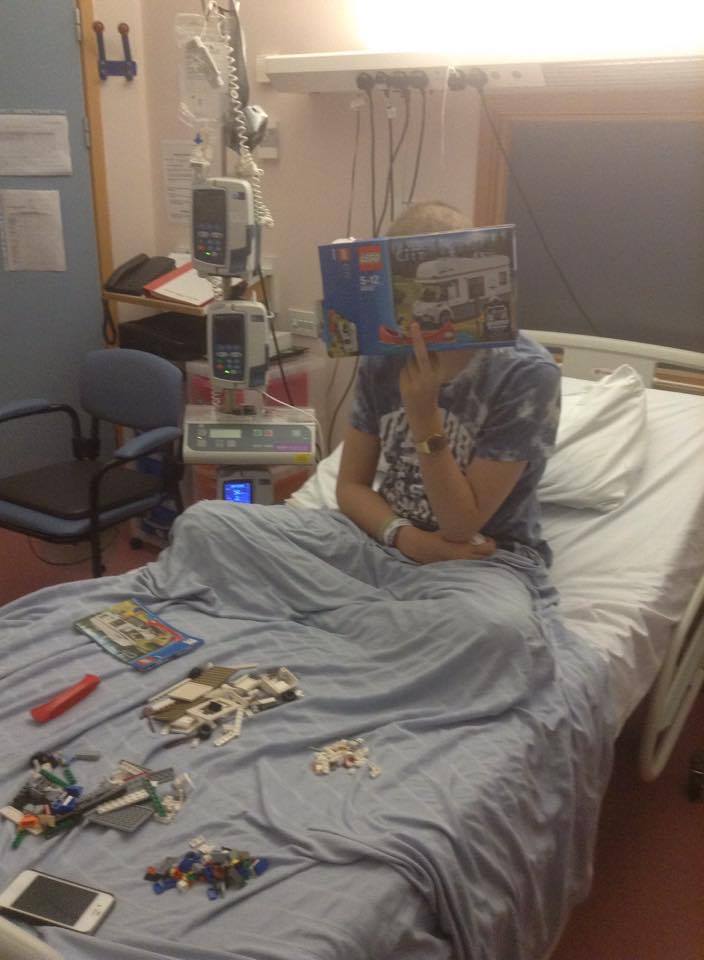 Jonah 7 days post Bone Marrow Transplant