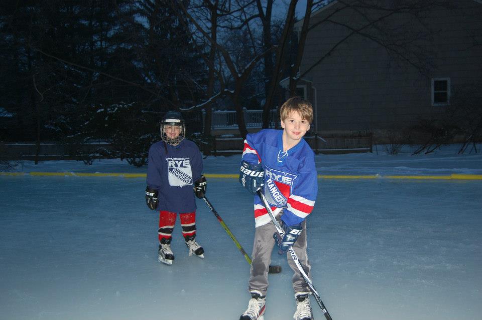 Despite my best efforts, these boys are still happy on the ice.