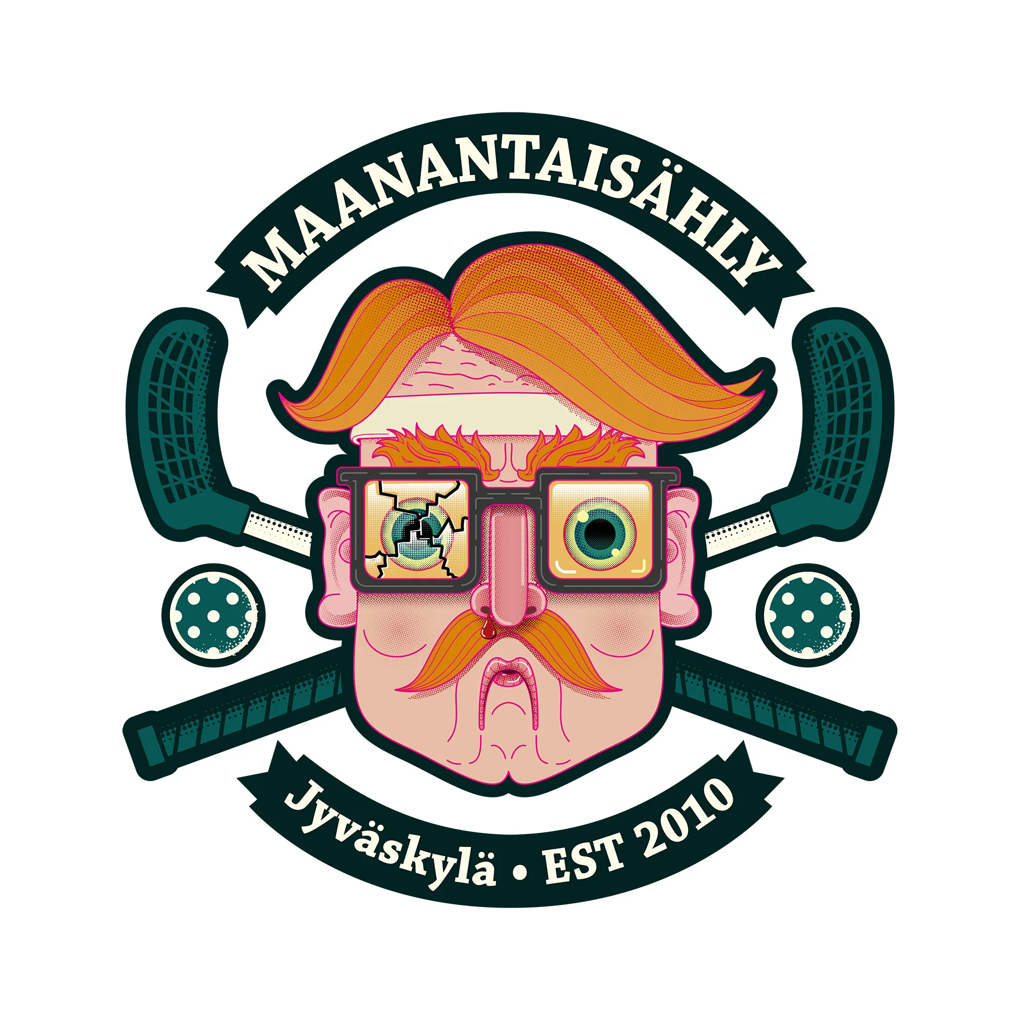 Logo toteutettiin vektoreina. Hahmossa on hieman vaikutteita Hansonin veljeksistä. Lajia kauan pelanneet tunnistavat myös mailan
