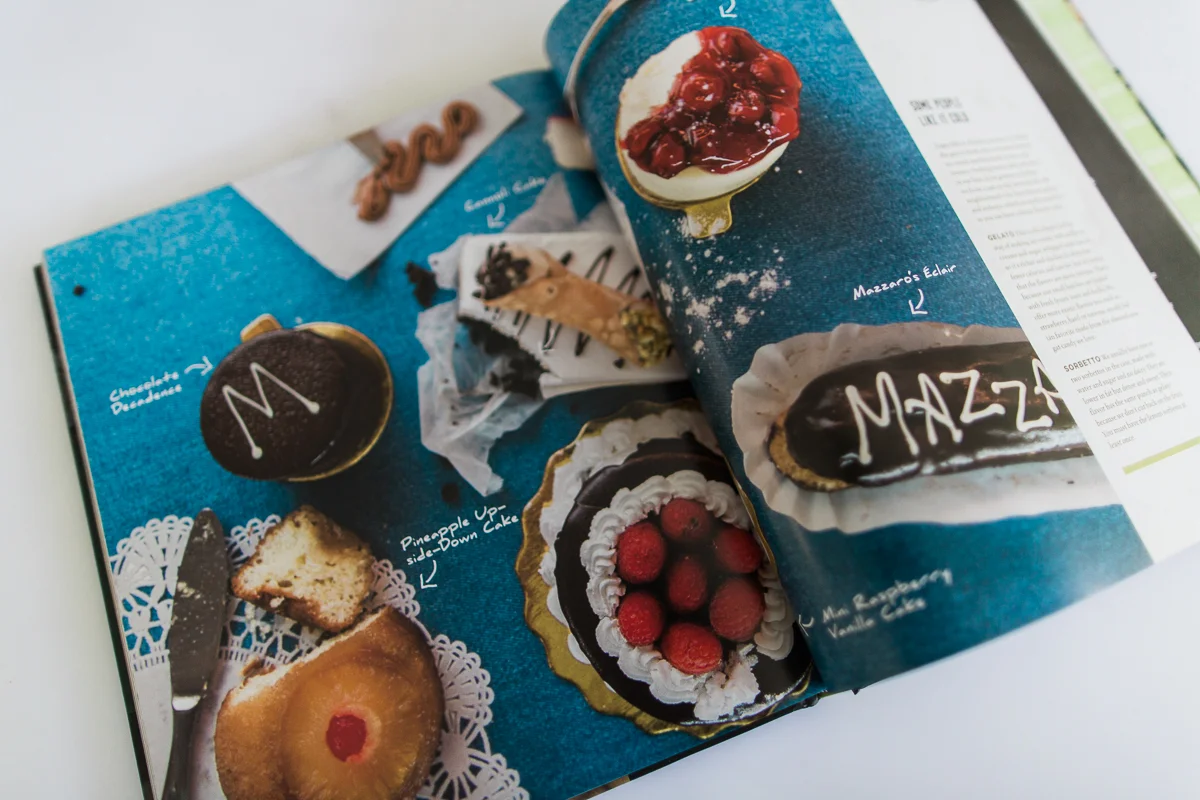 Amy created the photography for the new Mazzaro's cookbook, designed and published by Story Farm Publishing.