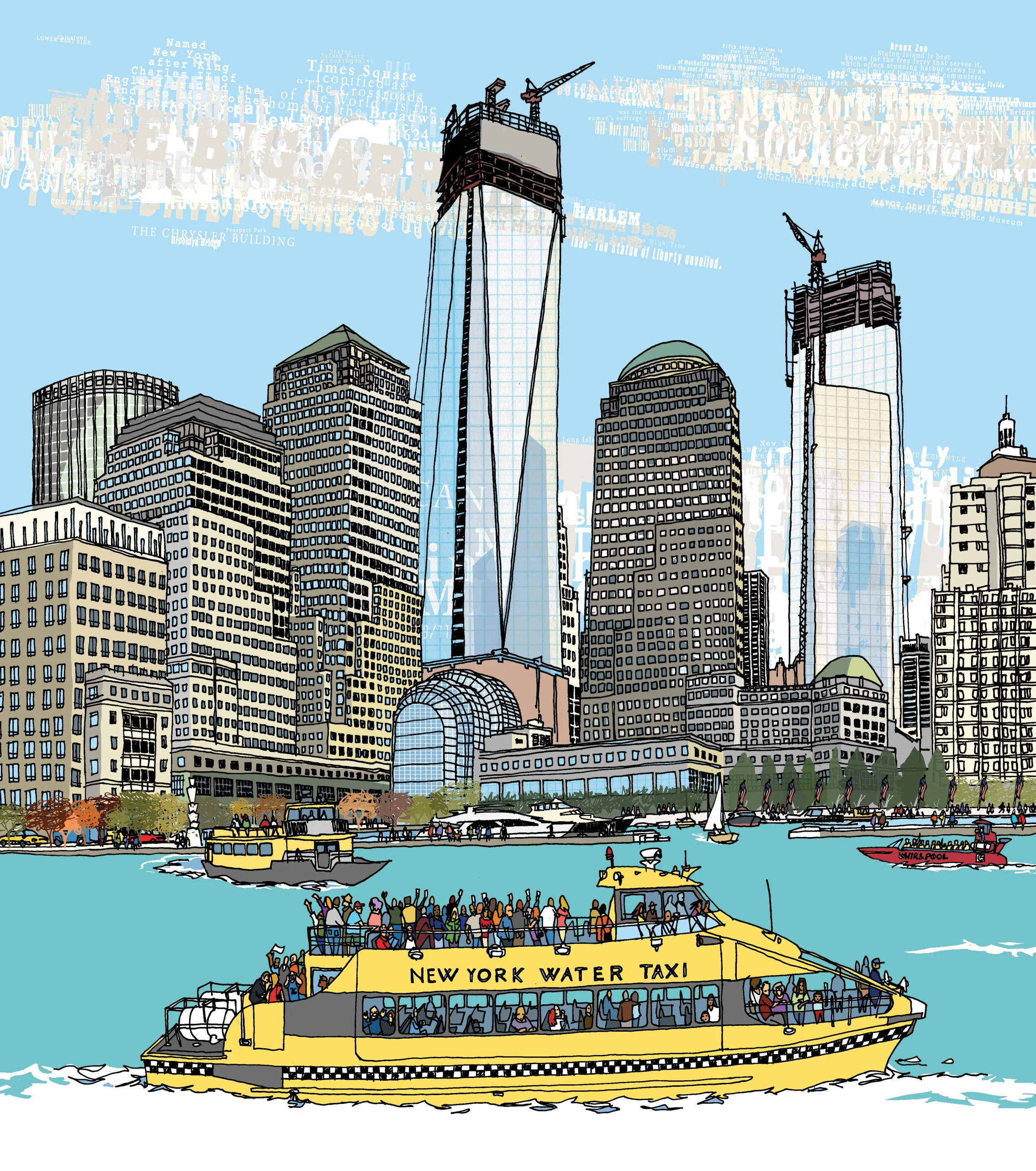 NYC, Editorial illustration