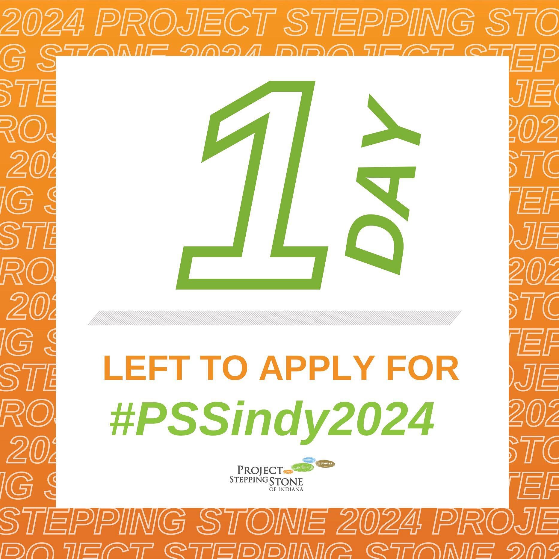 ⏰ATTENTION: Tomorrow is the deadline for ALL #PSSindy2024 Applications! Be sure to finish your PSS Student, Ambassador, or Intern application by March 31, 2024 @ 11:59 PM ET. 
.
.
.
#ProjectSteppingStone #finalcountdown