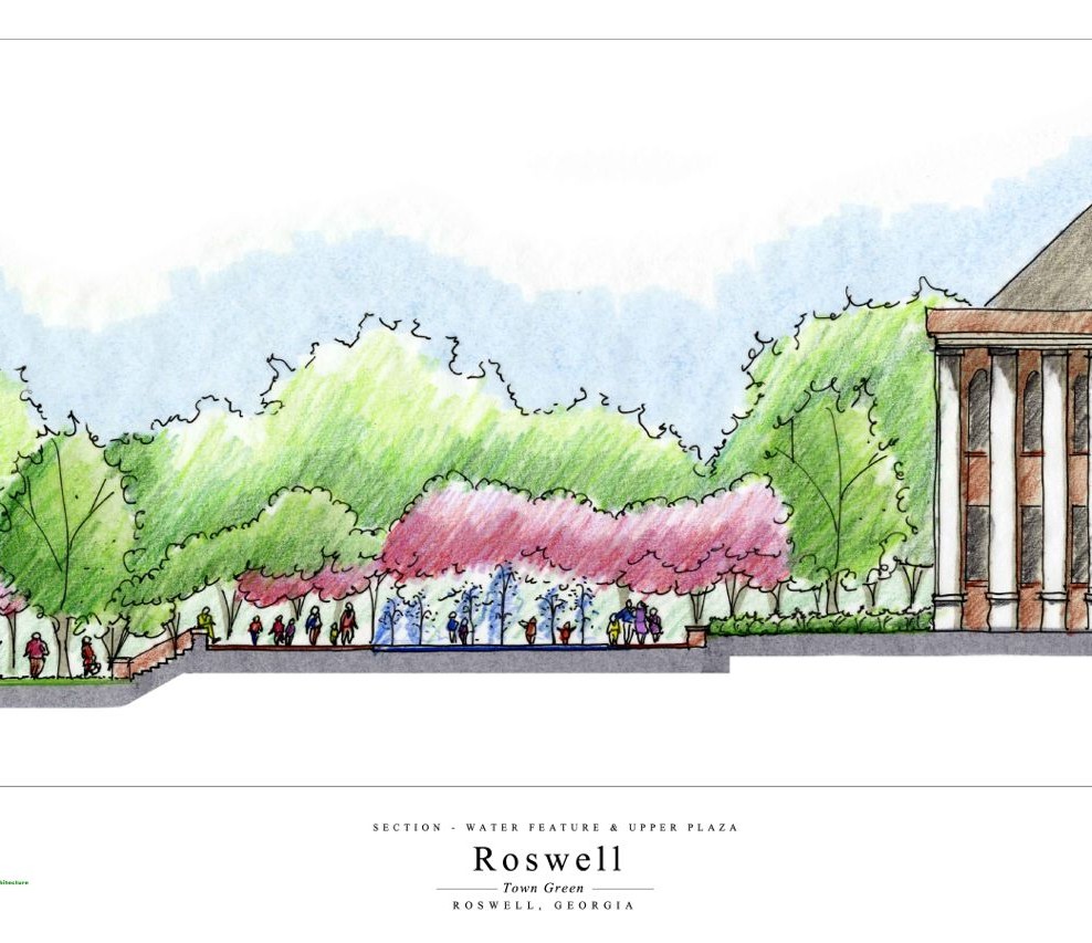 Water Feature & Upper Plaza
