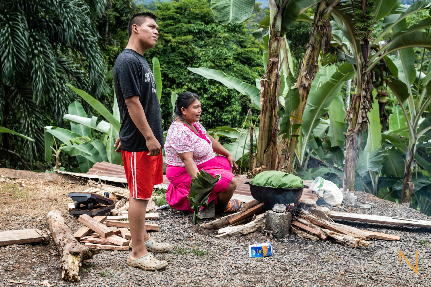 The Palacio family, Valle del Rey, Bocas del Toro.
