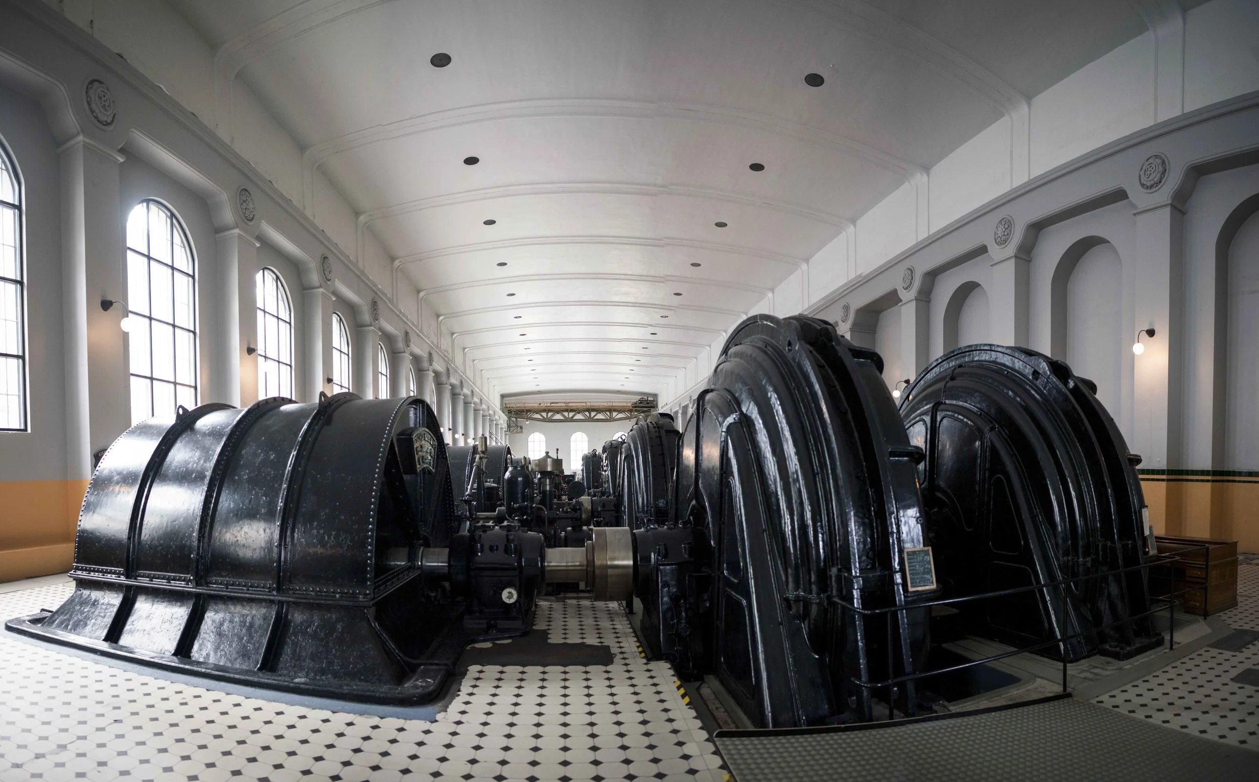 Inside Vemork hydroelectric plant