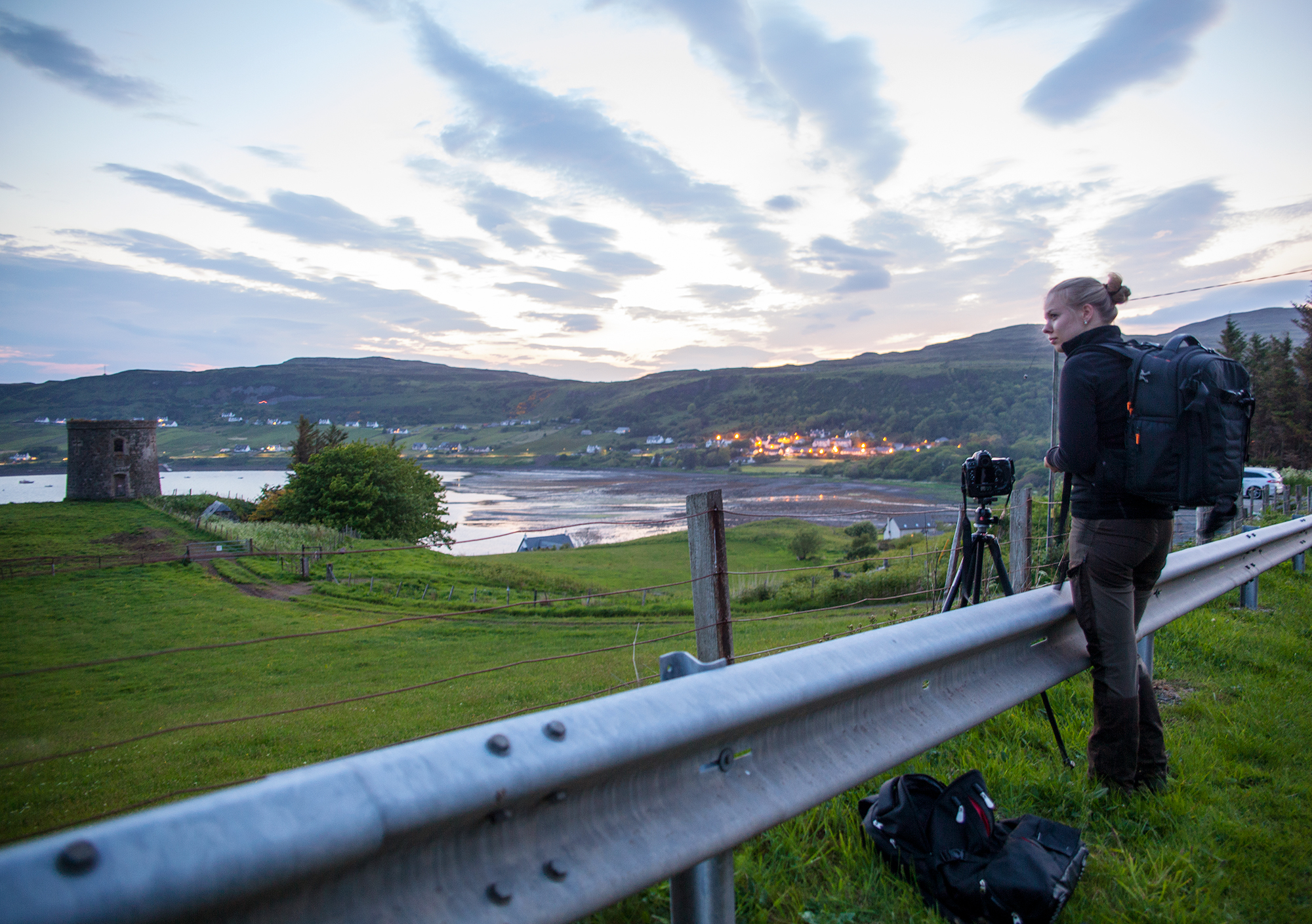 Chasing the sunset light that never came. Photo by Siv