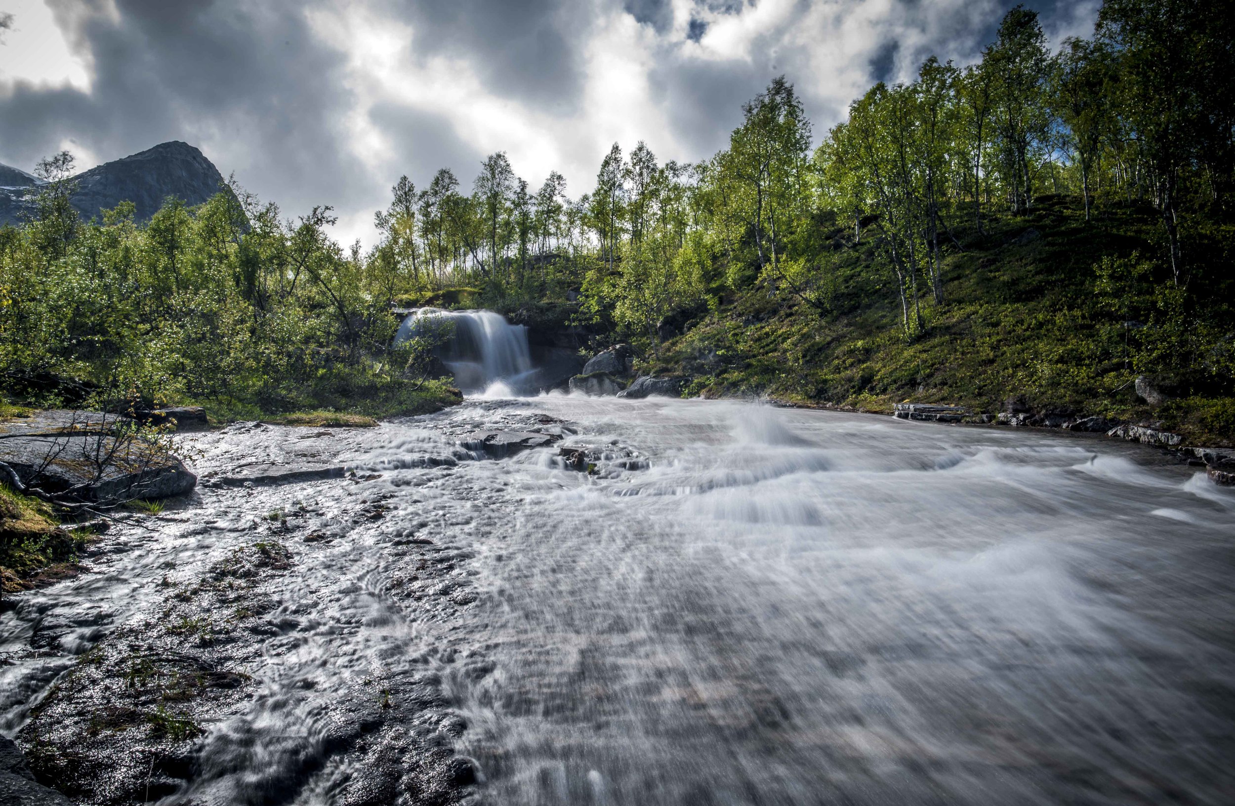 A mountain river 
