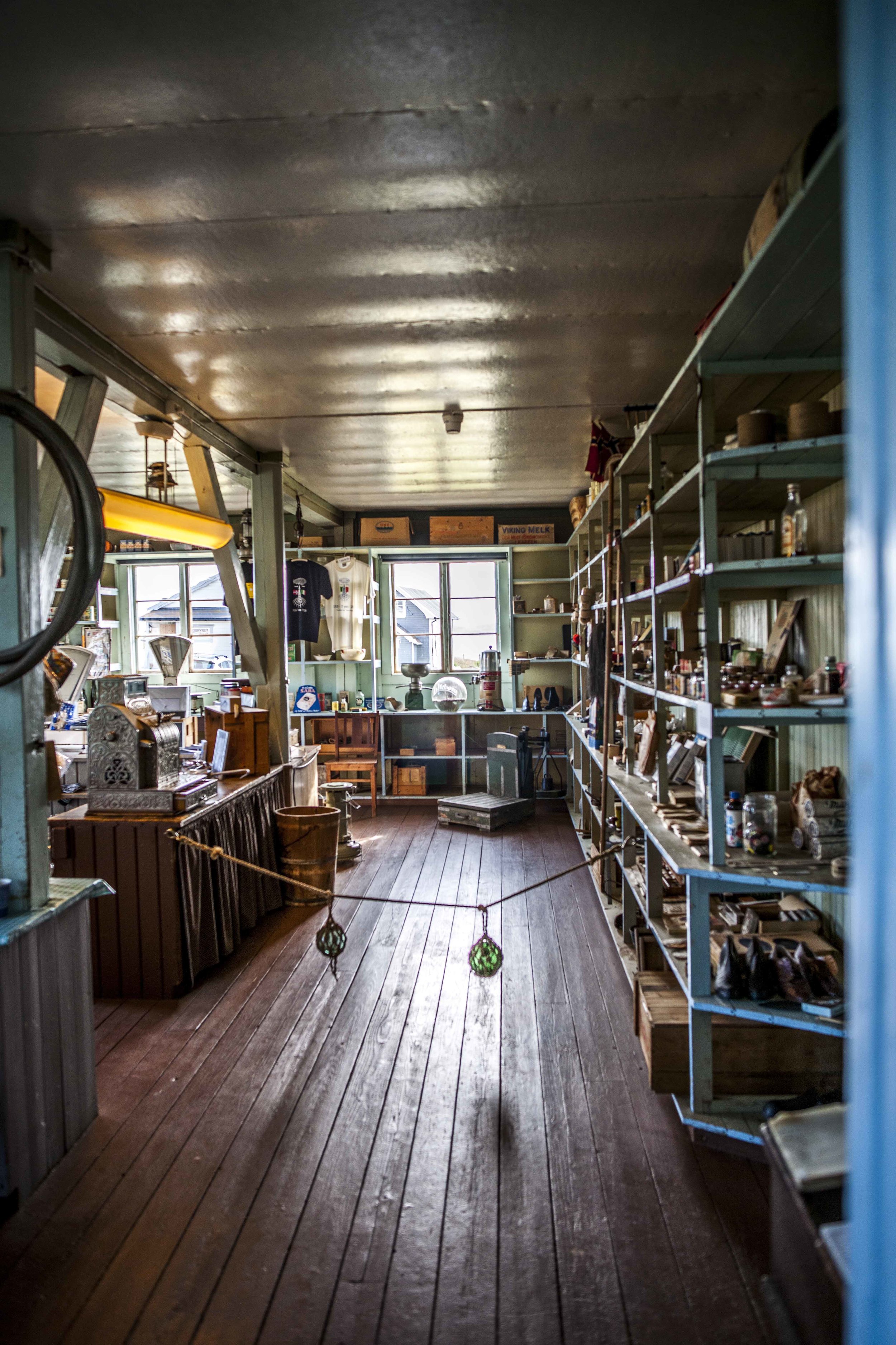 Kjeldsenbruket/Ekkerøy museum old shop