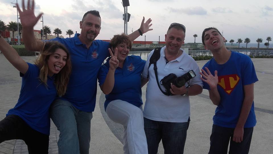 The Cachia family celebrating life during the calendar photo shoot