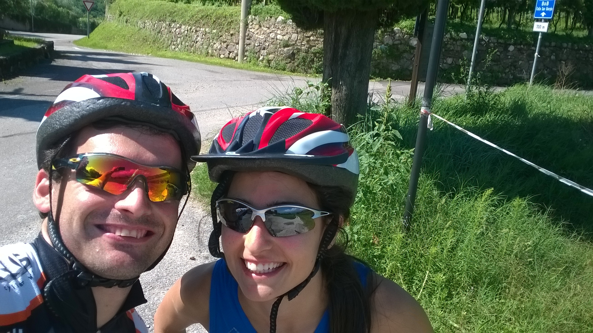 Cycling trip in Bardolino on our honeymoon