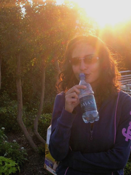 One of those moments I can still remember clearly: trying to regain my energy while on holiday with friends in 2006