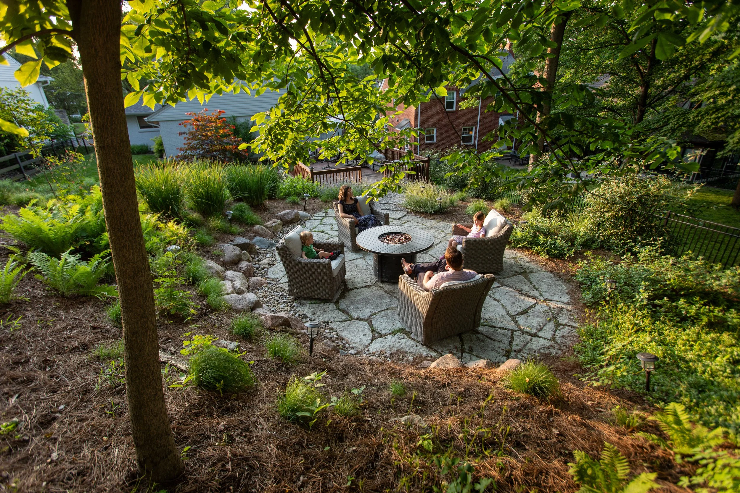An Our Land Organics native landscape design and installation in Mt. Lookout