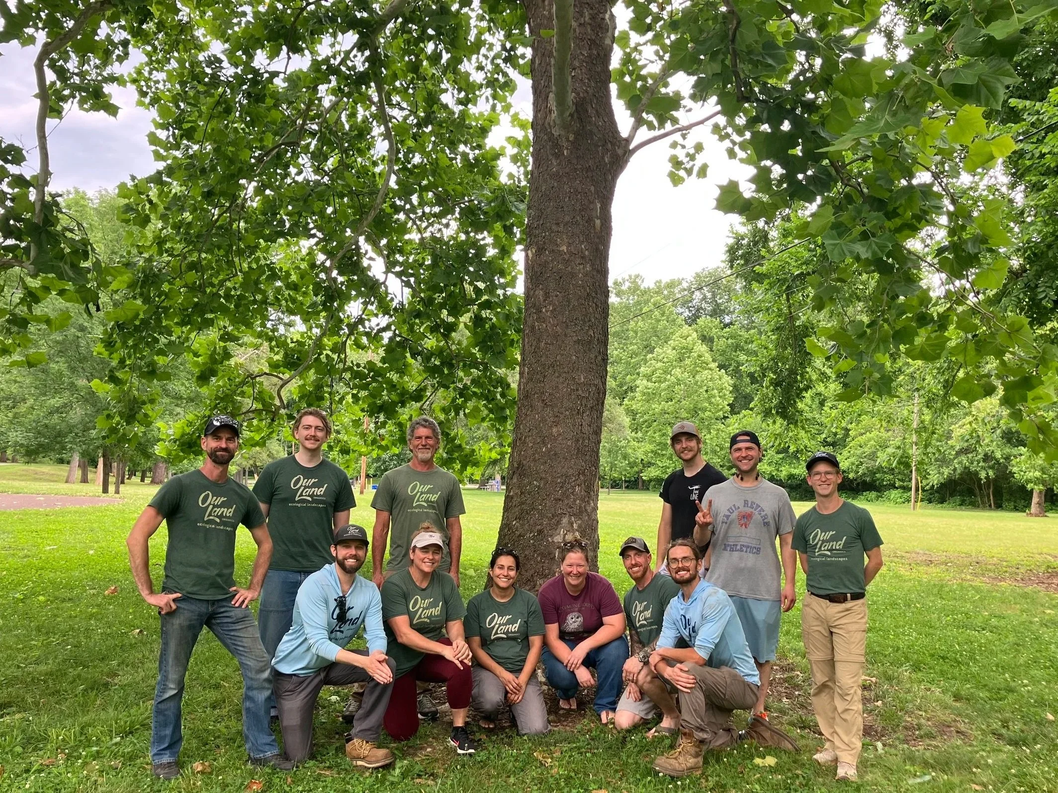 the Our Land Organics team in Cincinnati
