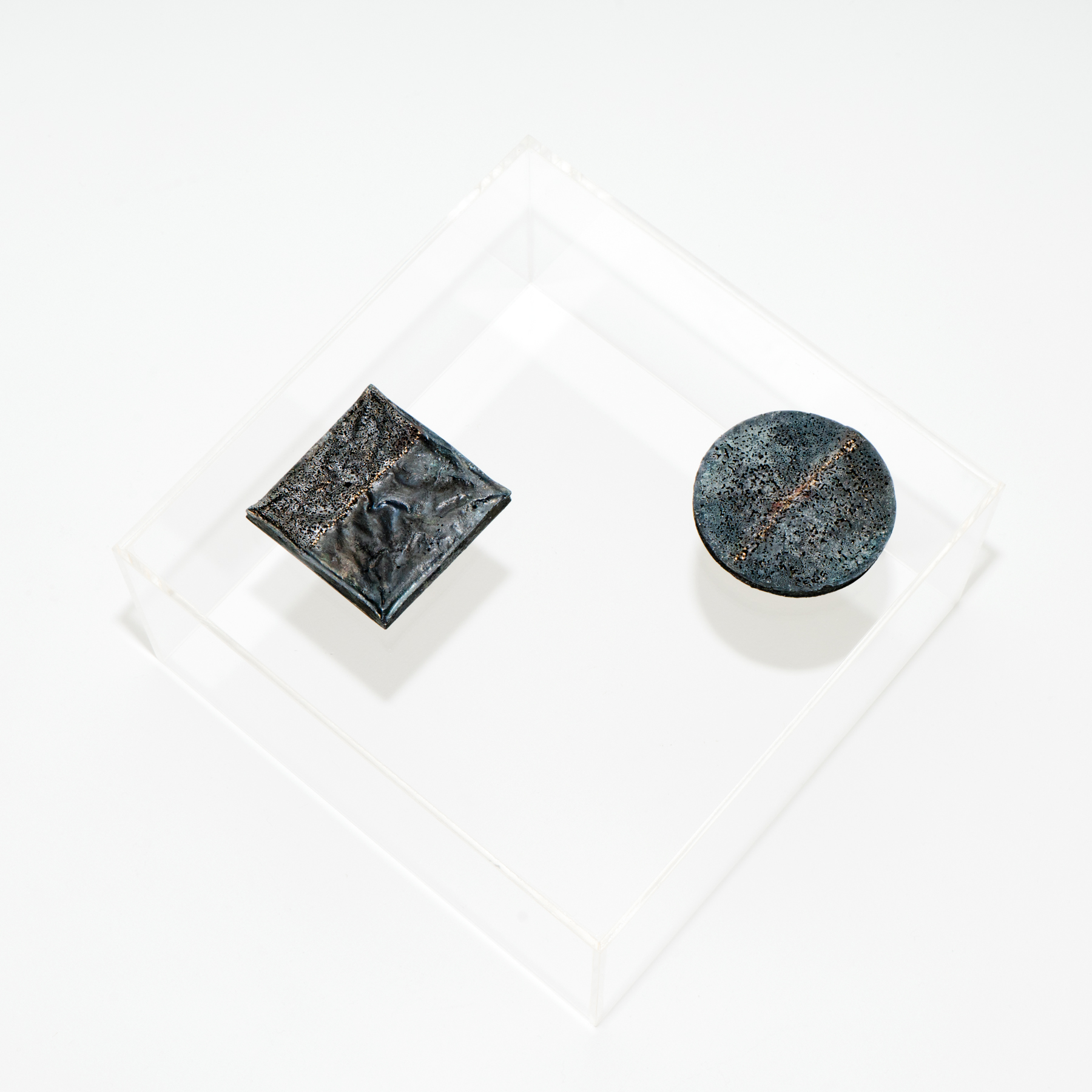exhibition view, Selected Stories , foreground work by Gigi Mariani, photo: Riccardo Banfi