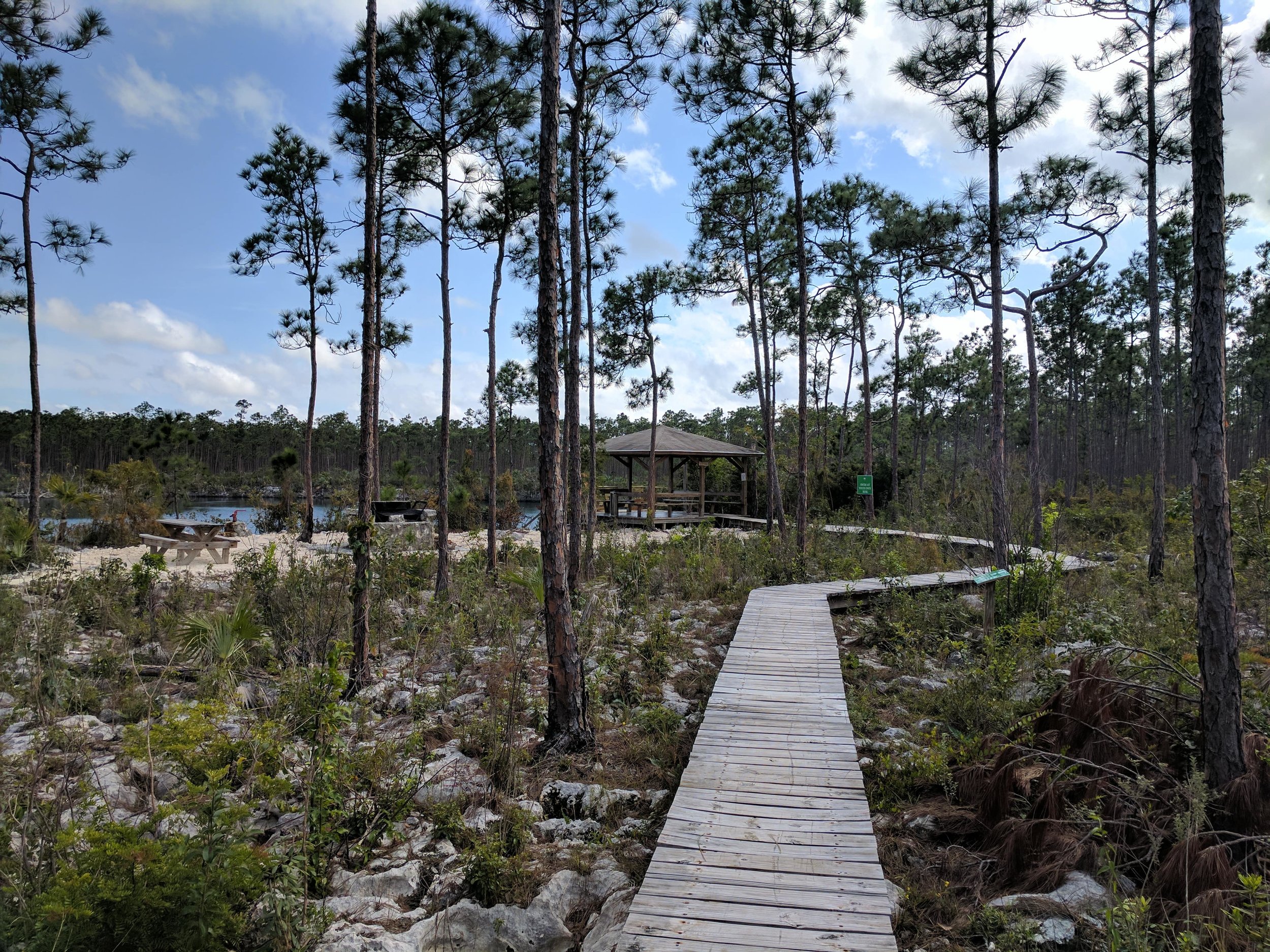  Boardwalk to the Pavilion and Blue Hole 