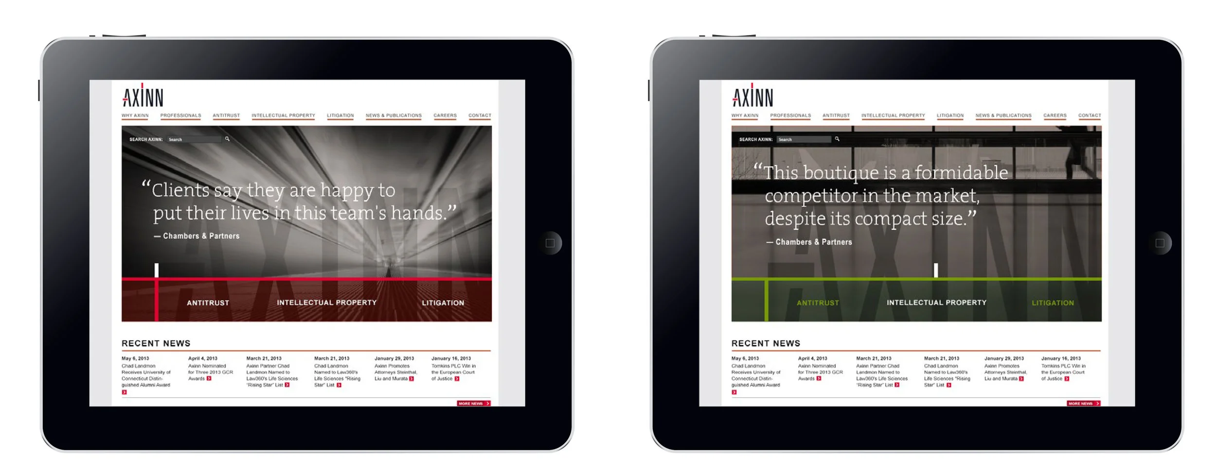  Website re-skin using existing framework 