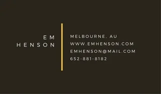 business card example