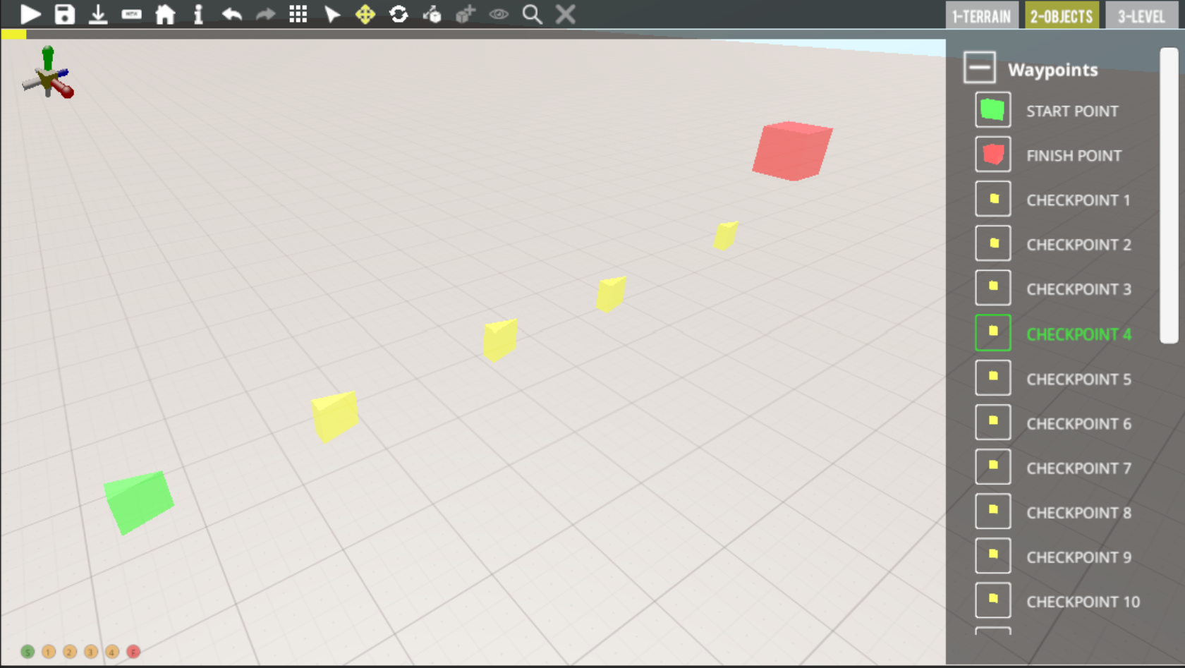 Checkpoint Manager: those little colorful circles in the lower left corner
