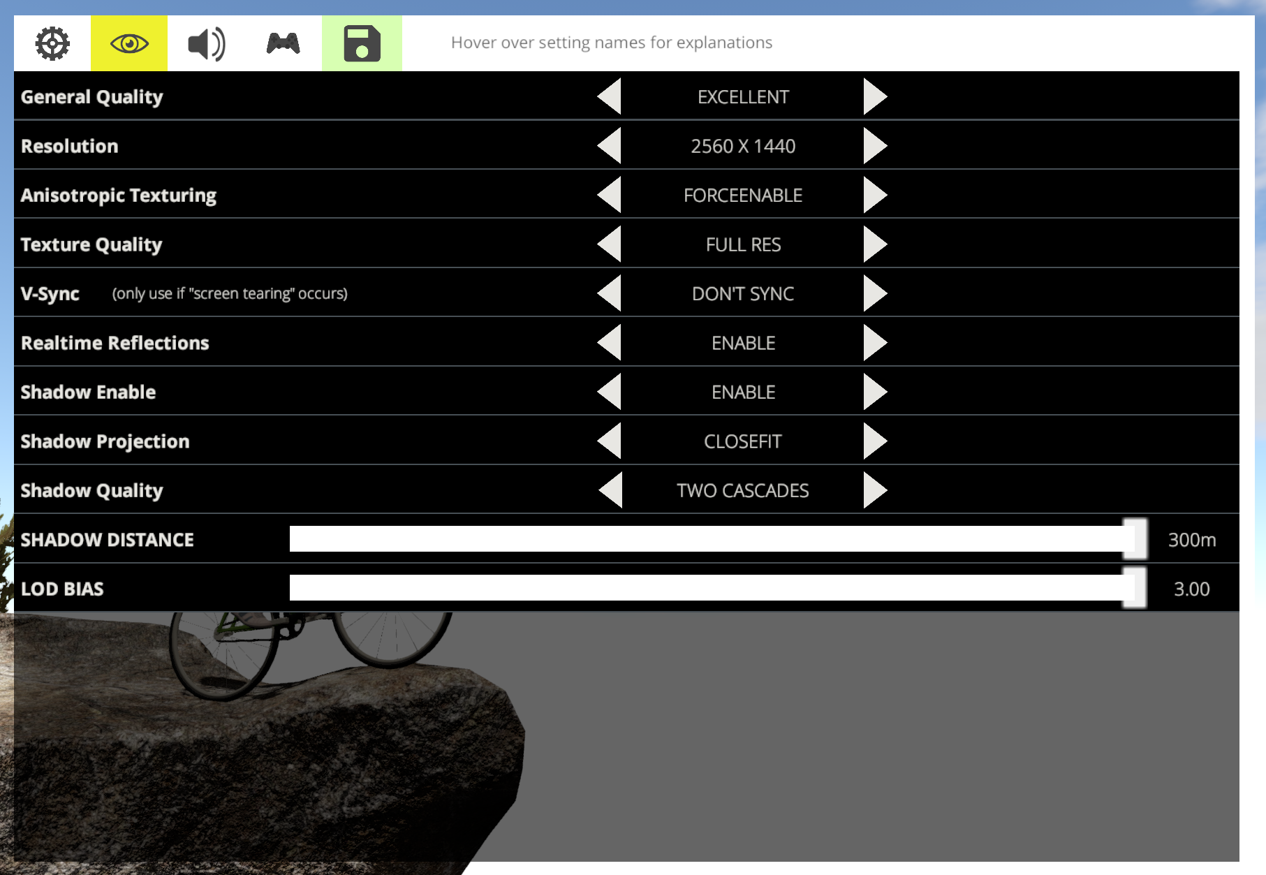 Latest news: new setting menu! - BMX The Game - IndieDB