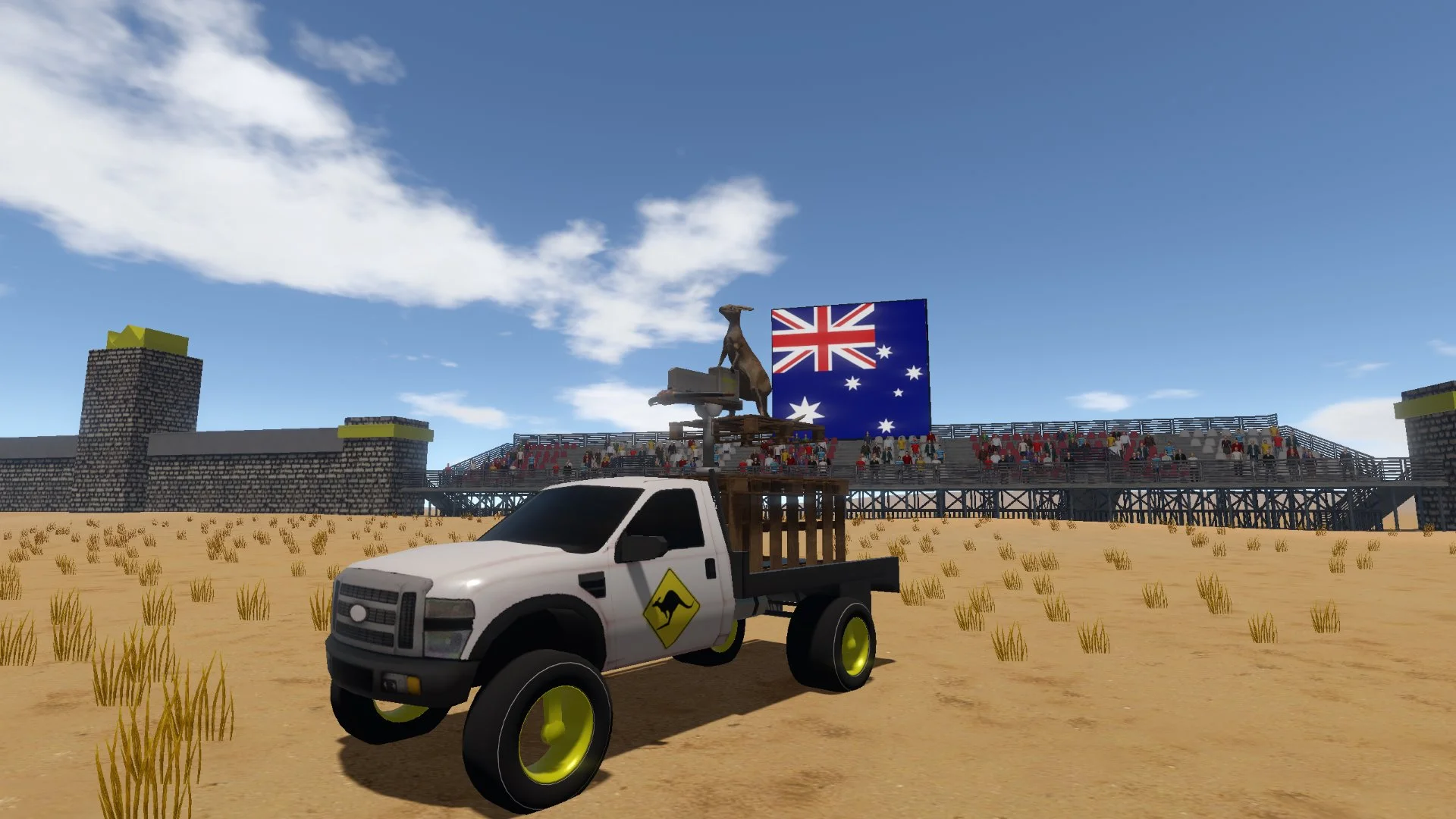 I hear kangaroos can be rather aggressive....
