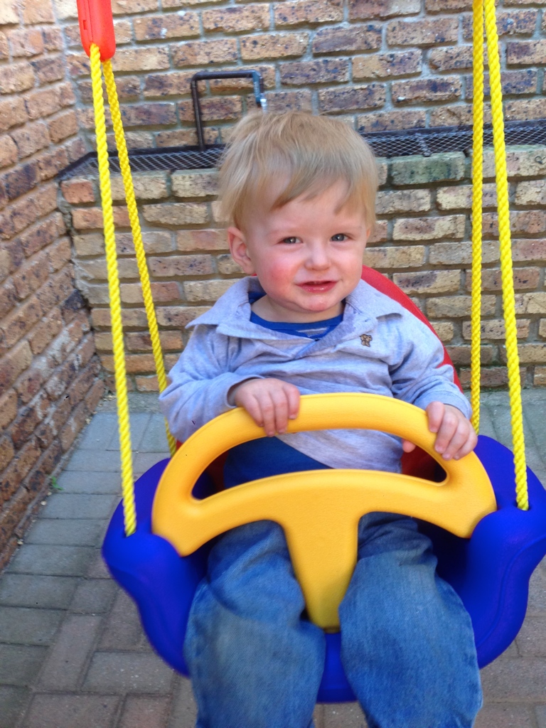 Peter loves to swing