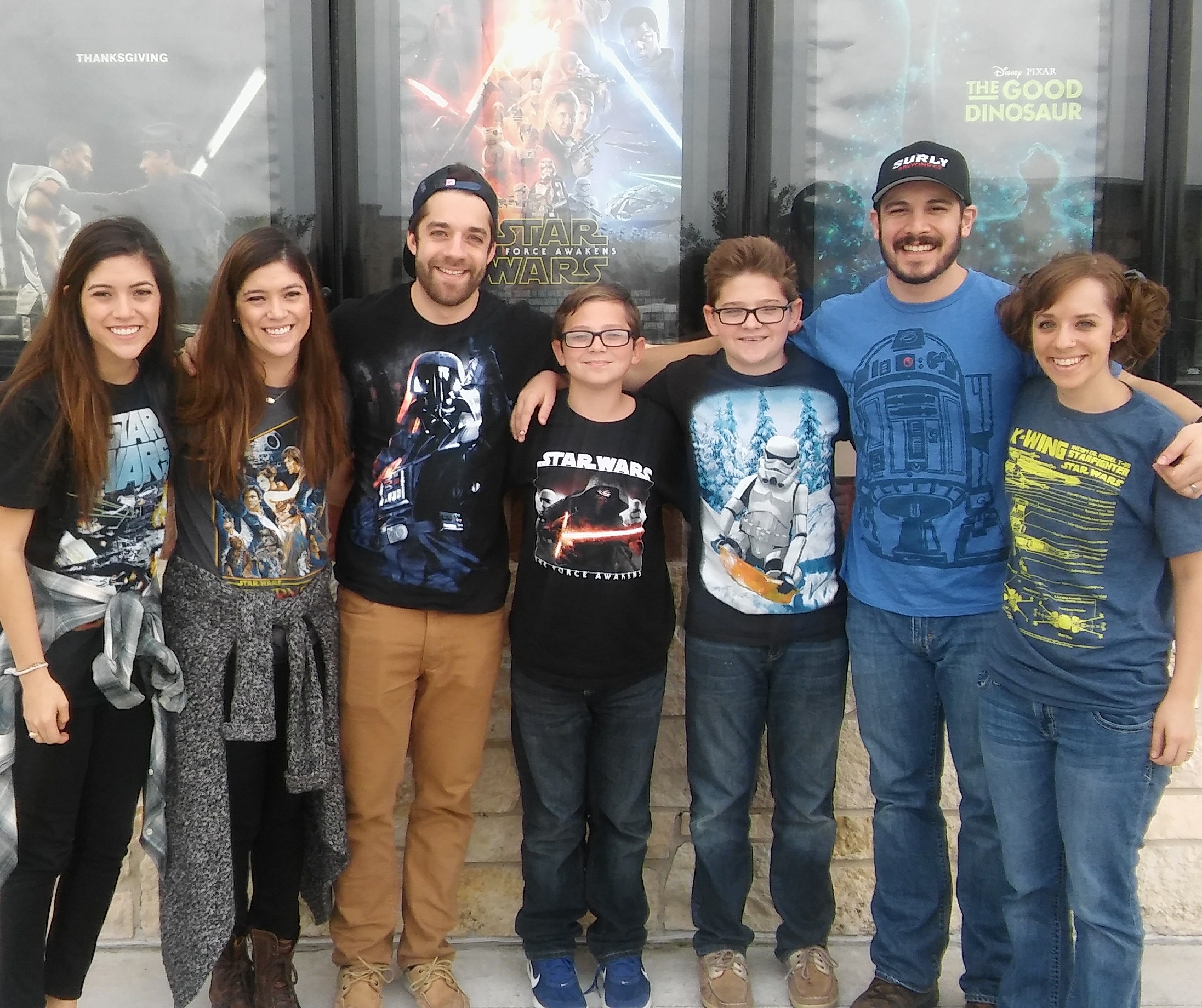 Star Wars with all of us kids