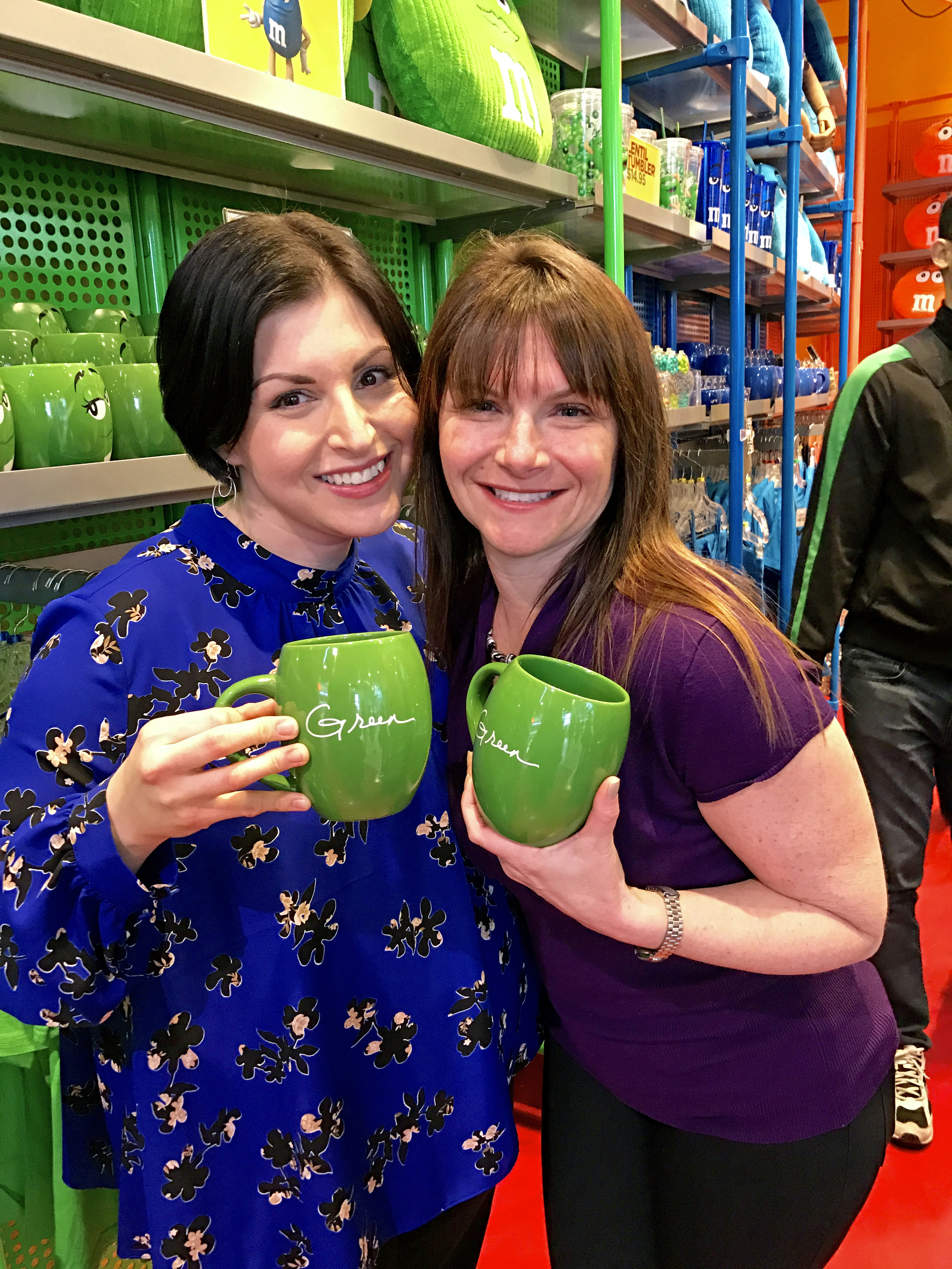 Fun at the M&M store with a friend