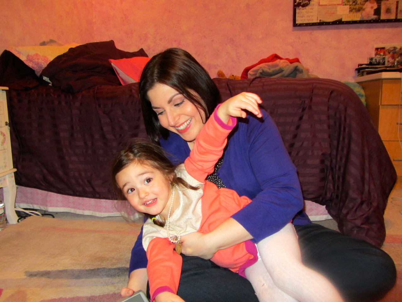 Being silly with my niece, Emmie