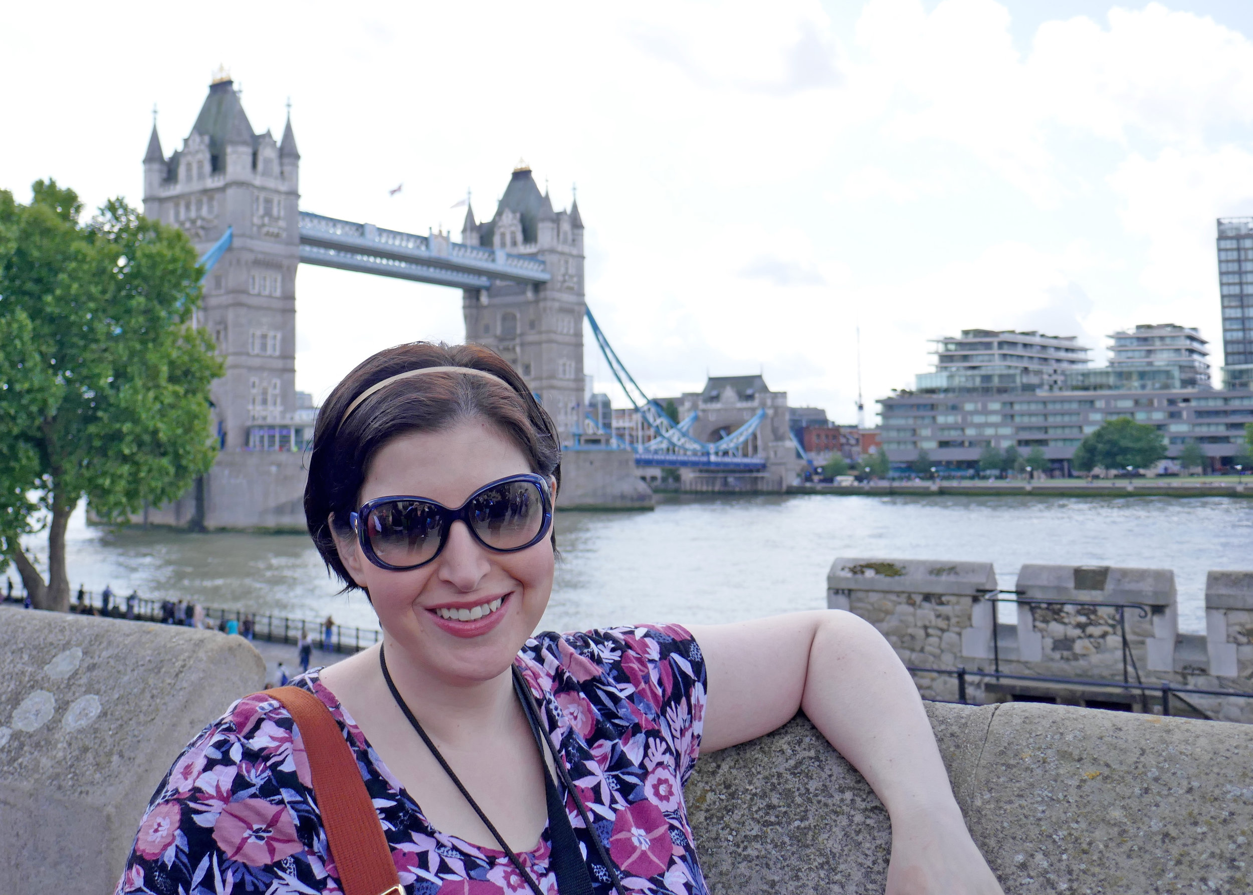 In front of Tower Bridge in London
