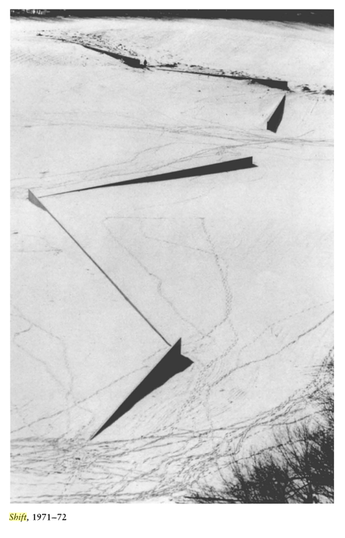 Gorgoni, Gianfranco. “Richard Serra, Shift, King City, Ontario, 1972. 30.3 x 24 in.” Artnet . Photograph. www.artnet.com/artists/gianfranco-gorgoni/richard-serra-shift-king-city-ontario-a-zJDDov9ZqWiPB2ldZ2ZhhA2. Sept 8, 2019.